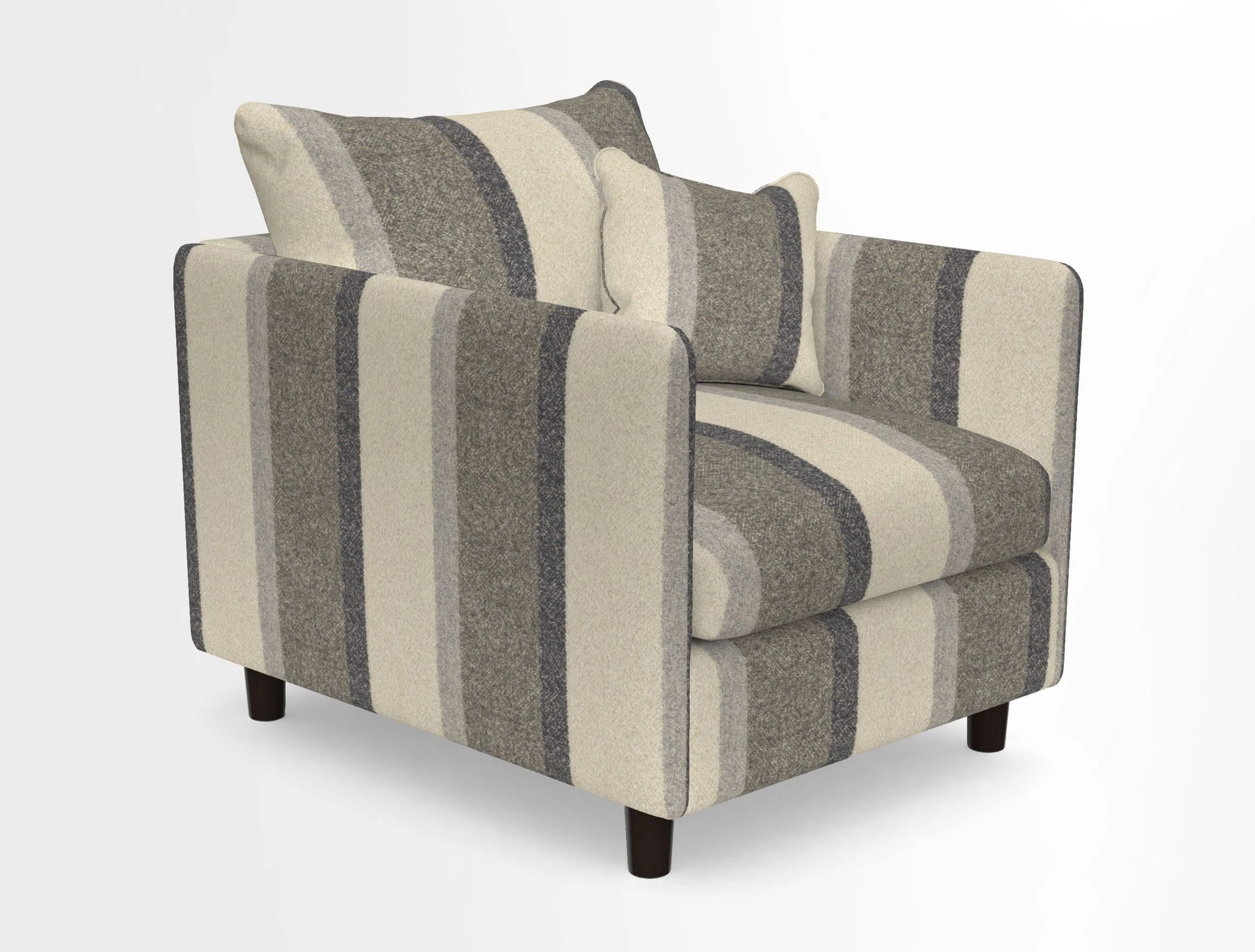 Madehurst Chair in Two Tone Plain Biscuit. Loose cover option available