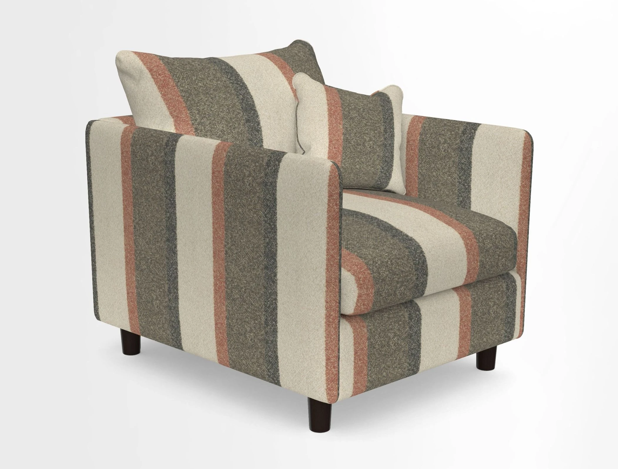 Madehurst Chair in Two Tone Plain Biscuit. Loose cover option available