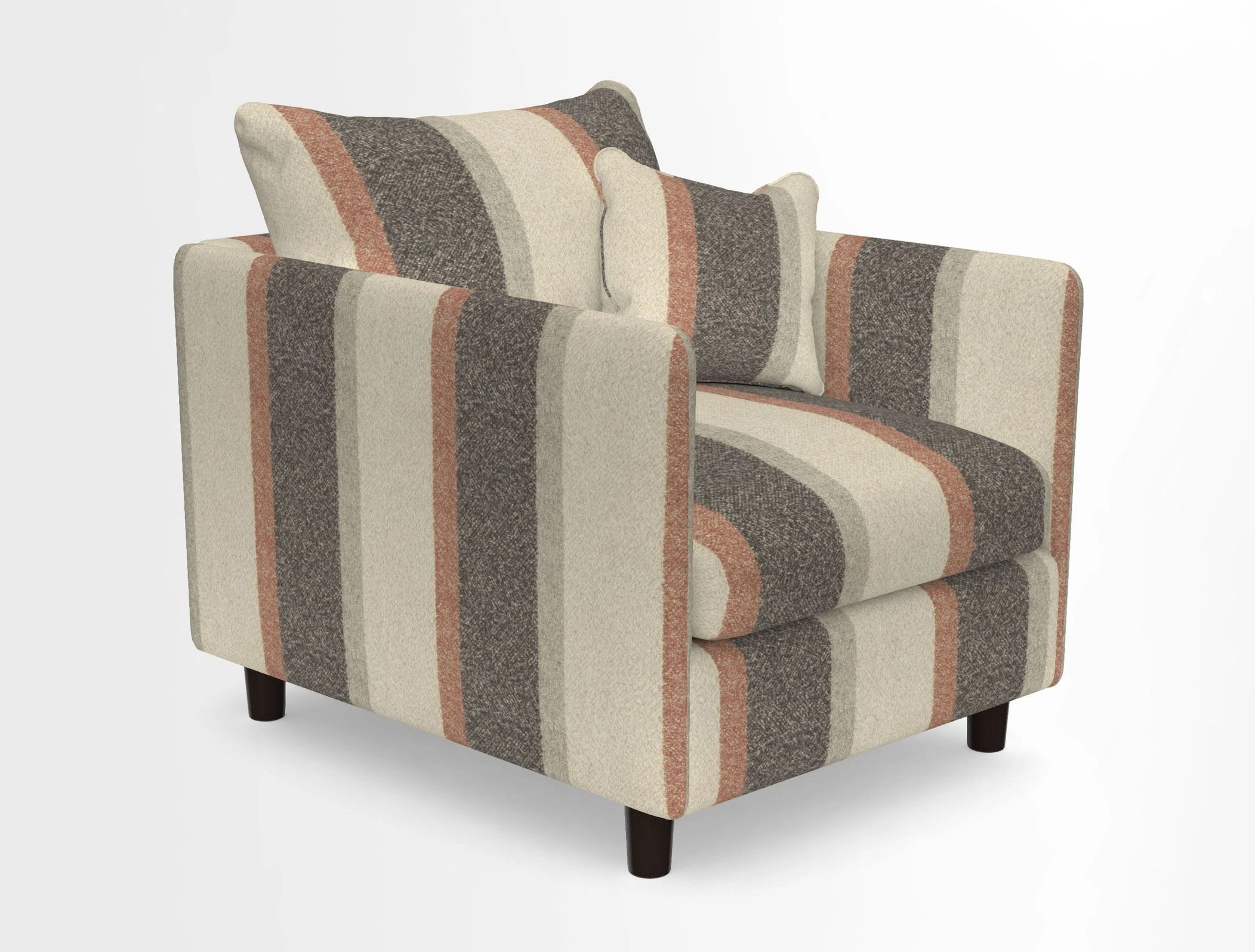 Madehurst Chair in Two Tone Plain Biscuit. Loose cover option available