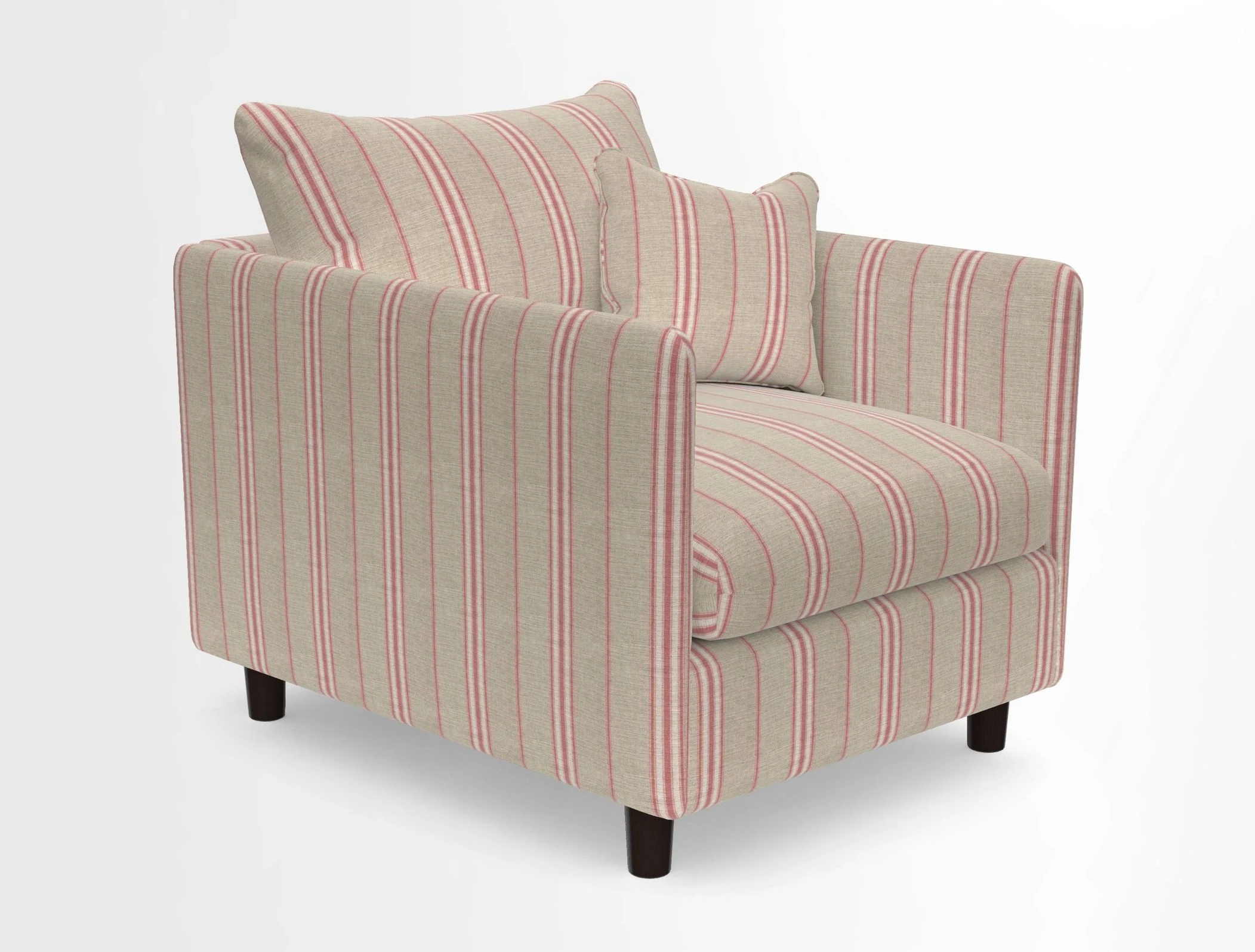 Madehurst Chair in Two Tone Plain Biscuit. Loose cover option available