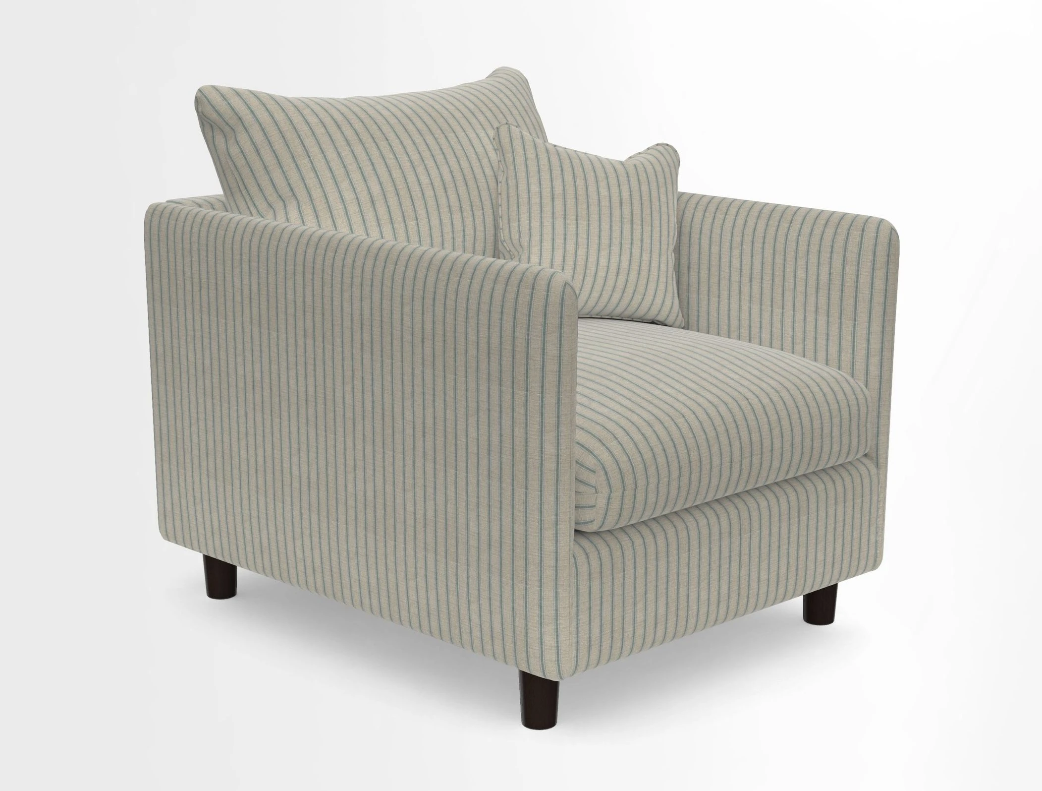 Madehurst Chair in Two Tone Plain Biscuit. Loose cover option available