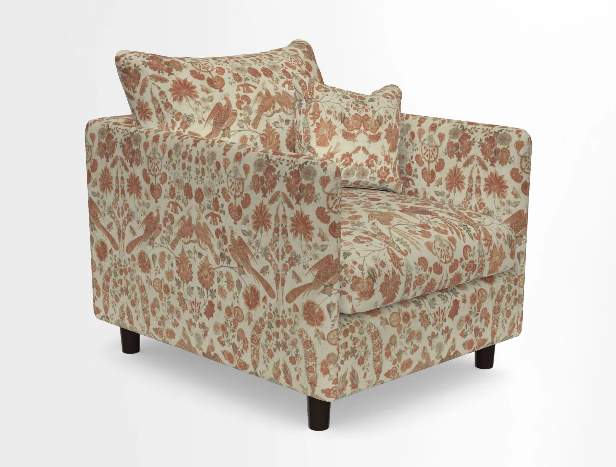 Madehurst Chair in Two Tone Plain Biscuit. Loose cover option available