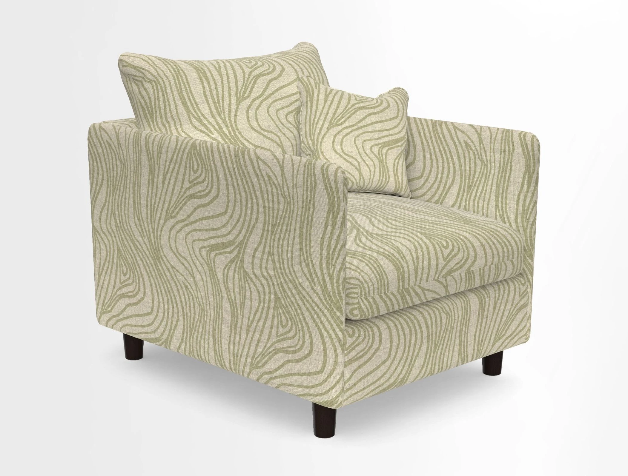 Madehurst Chair in Two Tone Plain Biscuit. Loose cover option available