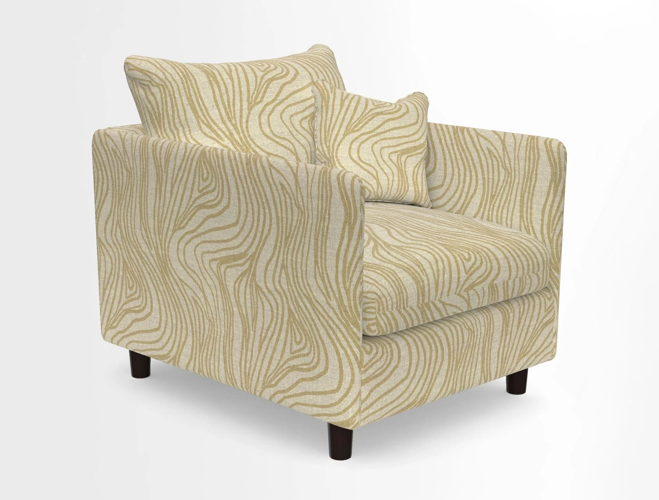 Madehurst Chair in Two Tone Plain Biscuit. Loose cover option available