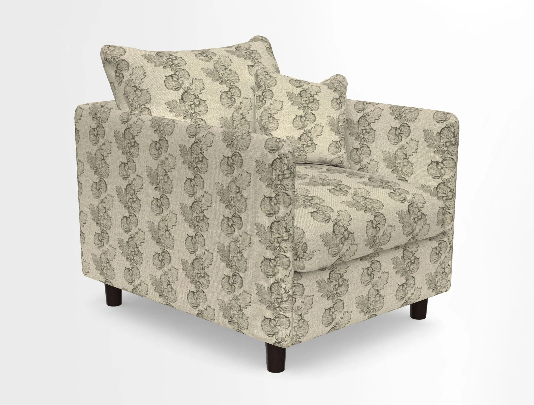 Madehurst Chair in Two Tone Plain Biscuit. Loose cover option available