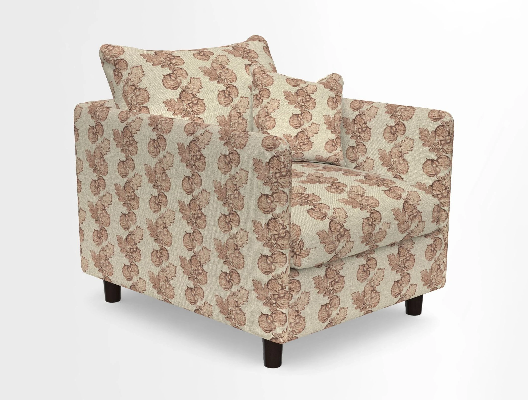 Madehurst Chair in Two Tone Plain Biscuit. Loose cover option available