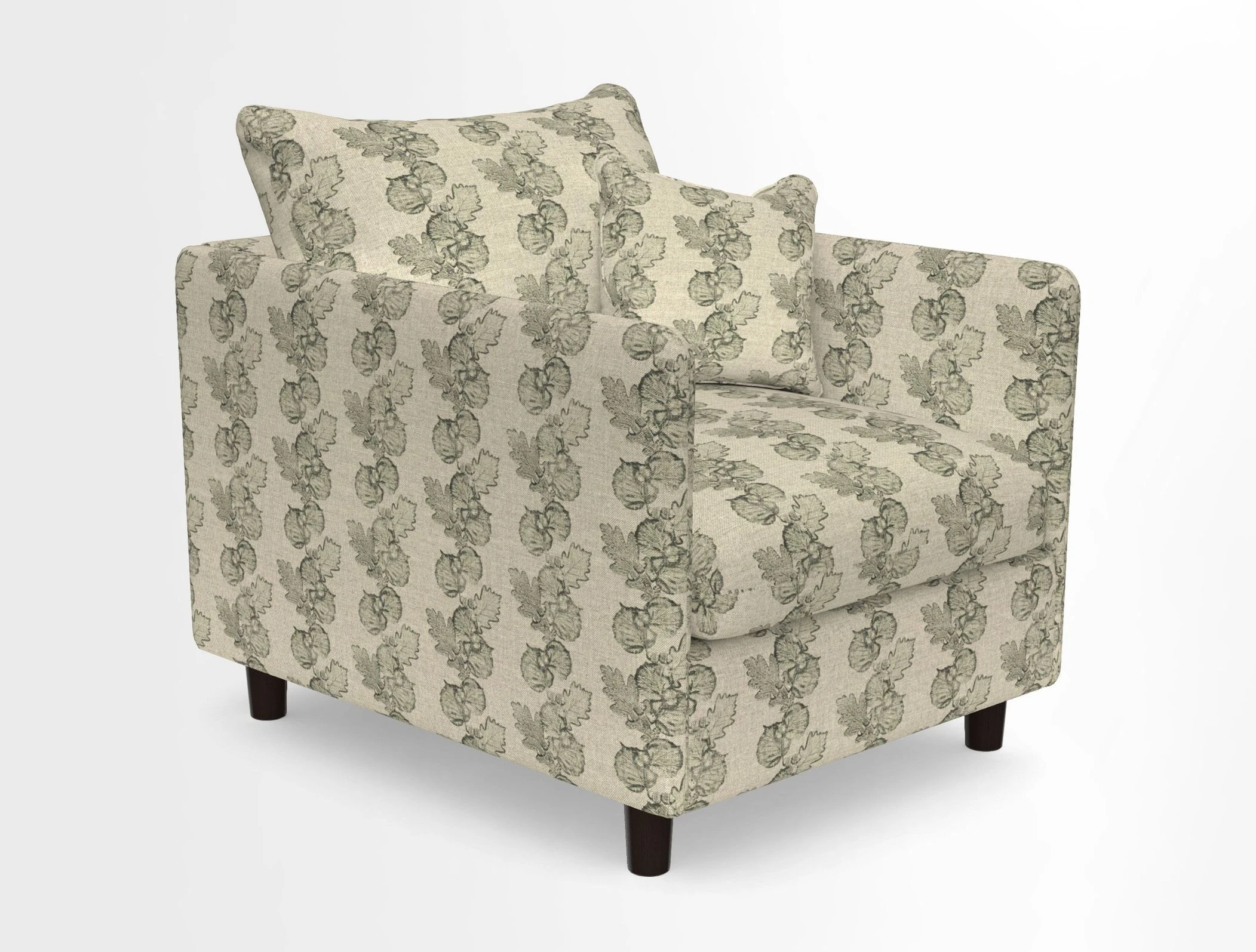 Madehurst Chair in Two Tone Plain Biscuit. Loose cover option available