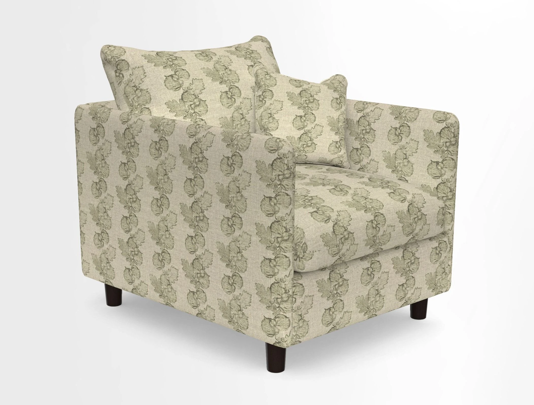 Madehurst Chair in Two Tone Plain Biscuit. Loose cover option available