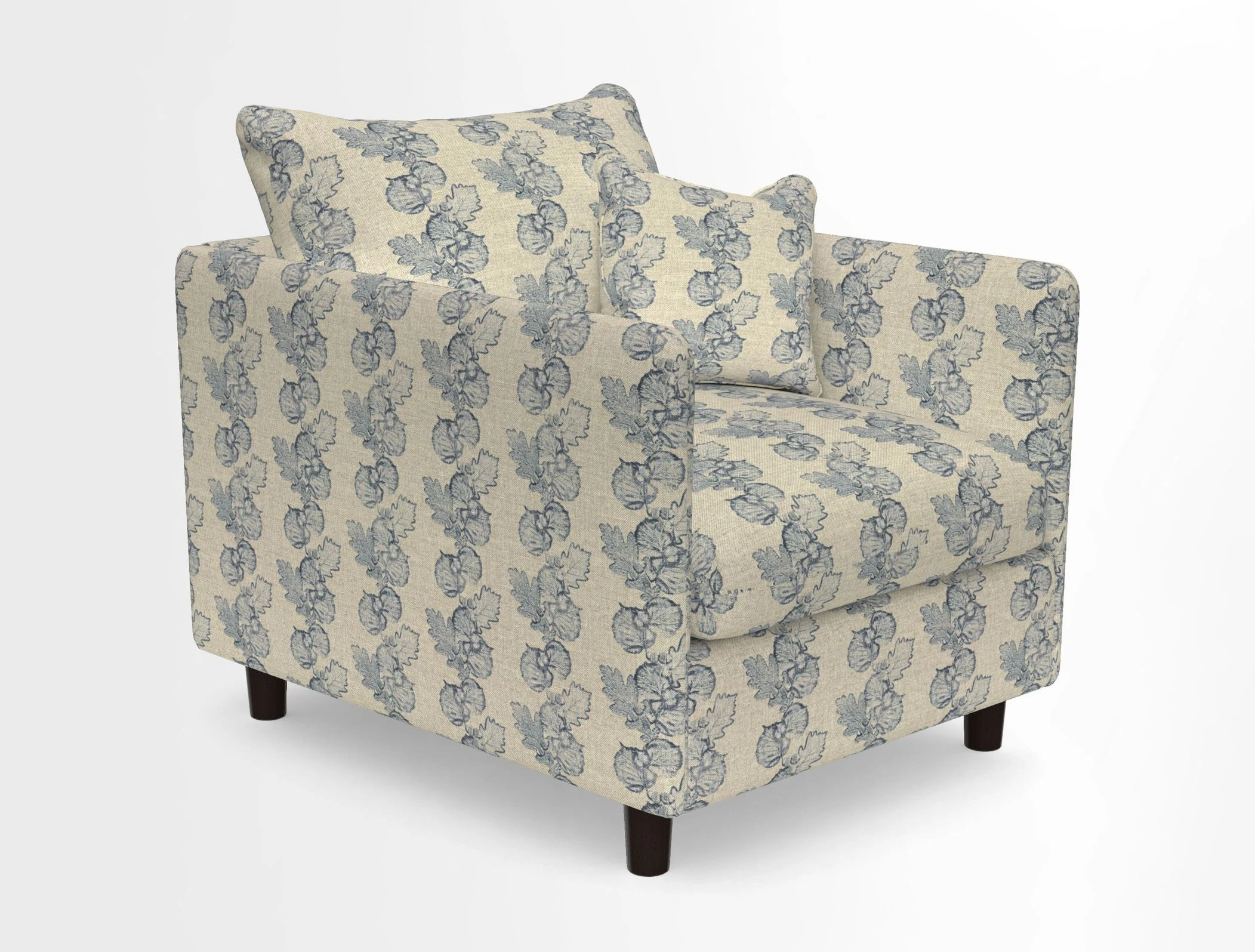 Madehurst Chair in Two Tone Plain Biscuit. Loose cover option available