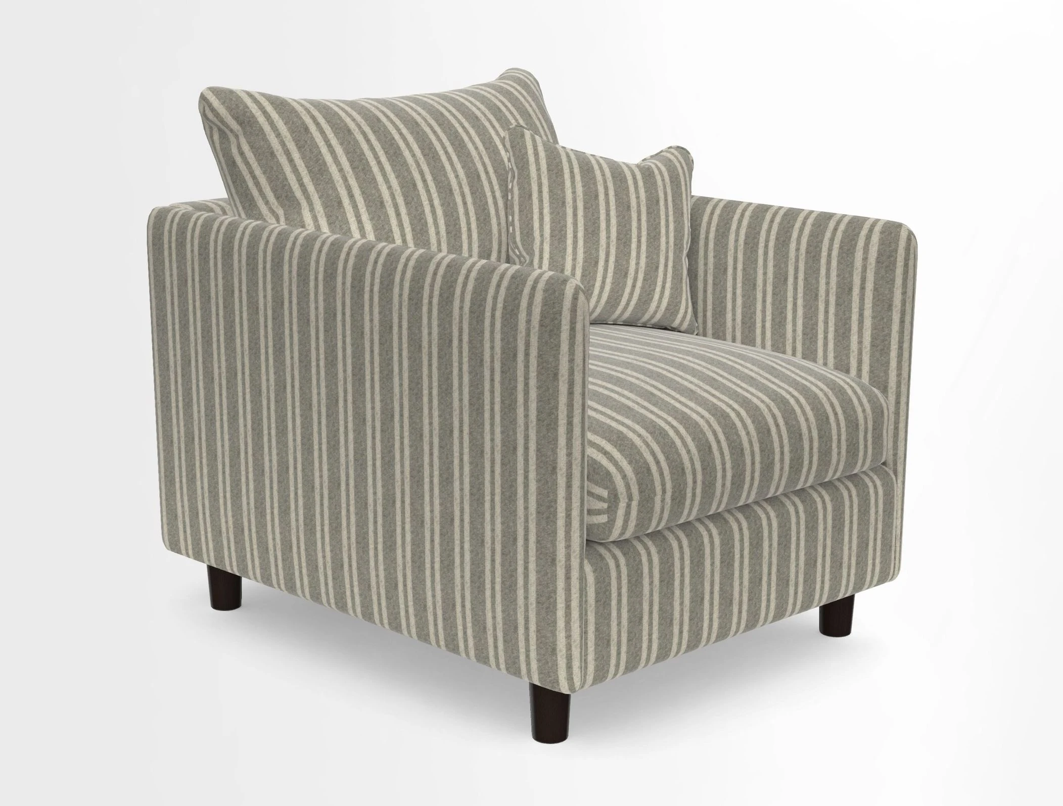 Madehurst Chair in Two Tone Plain Biscuit. Loose cover option available