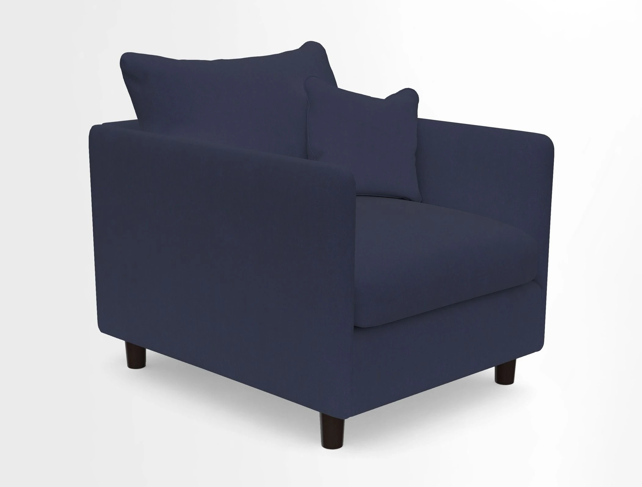Madehurst Chair in Two Tone Plain Biscuit. Loose cover option available