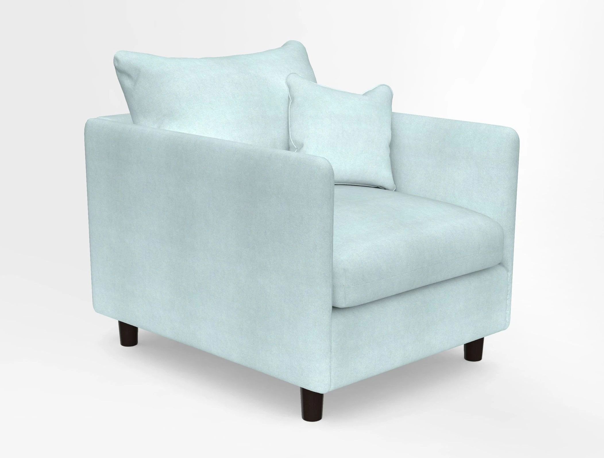 Madehurst Chair in Two Tone Plain Biscuit. Loose cover option available