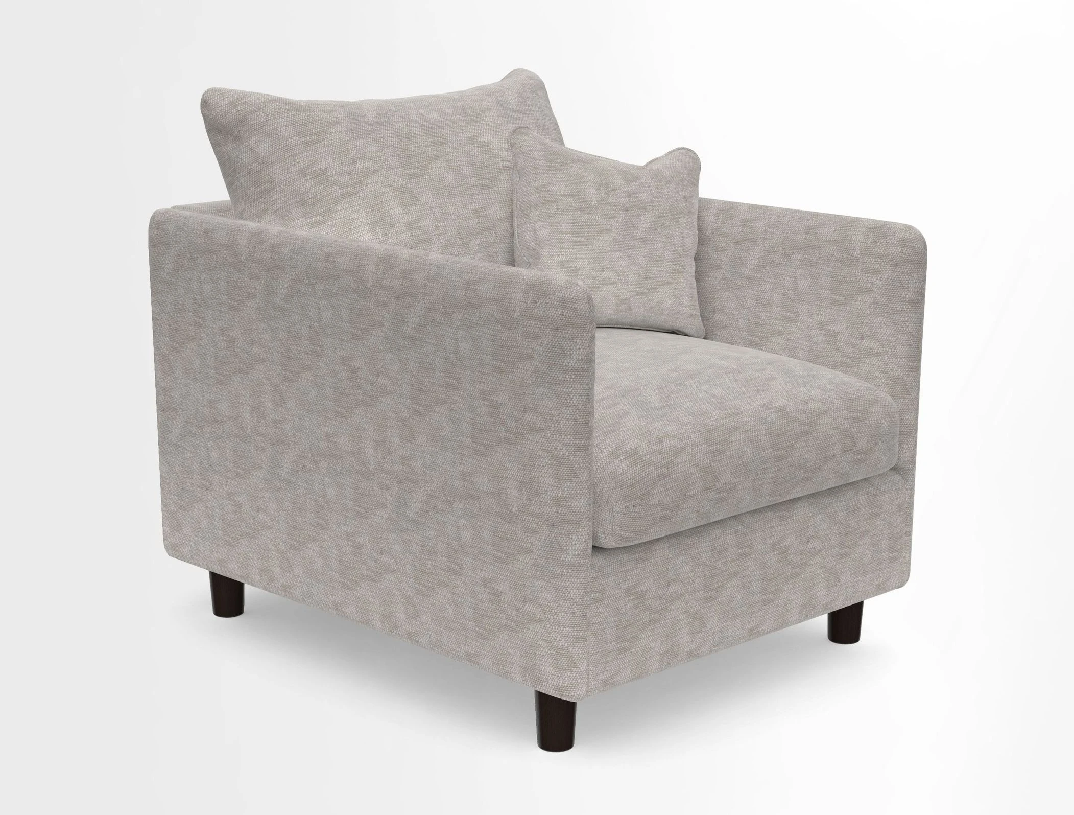 Madehurst Chair in Two Tone Plain Biscuit. Loose cover option available