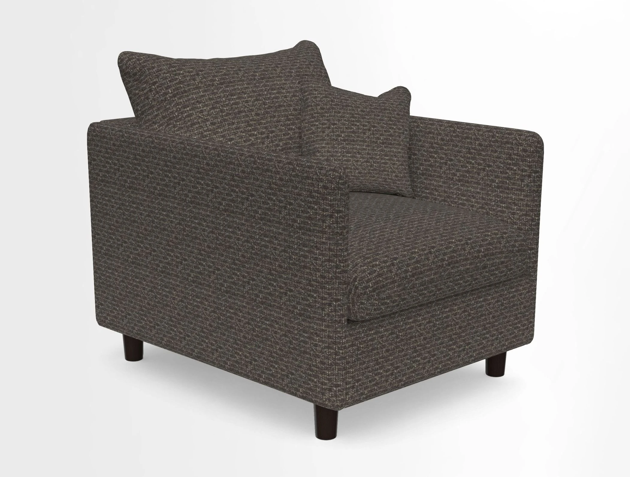 Madehurst Chair in Two Tone Plain Biscuit. Loose cover option available
