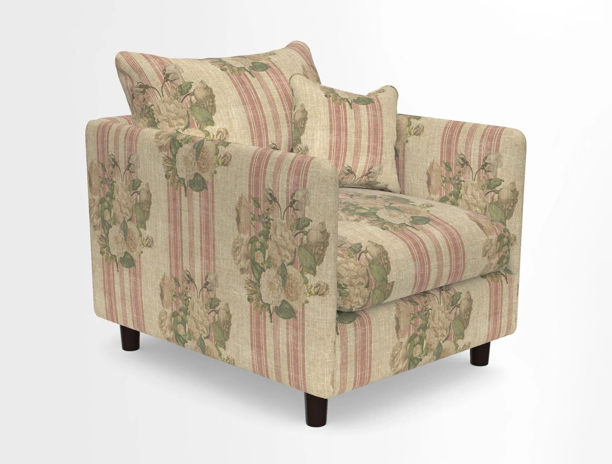 Madehurst Chair in Two Tone Plain Biscuit. Loose cover option available