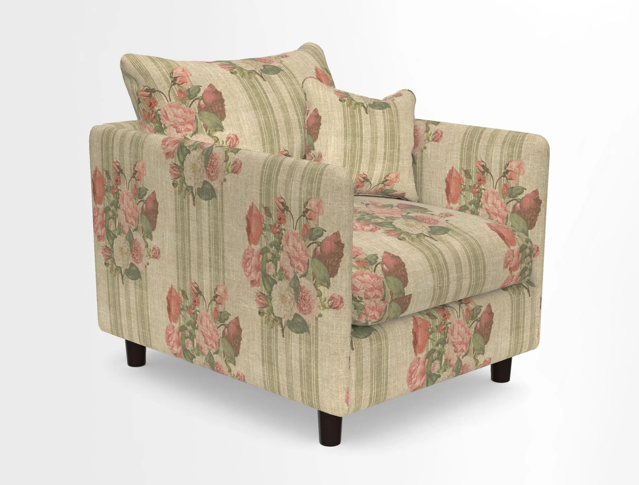 Madehurst Chair in Two Tone Plain Biscuit. Loose cover option available