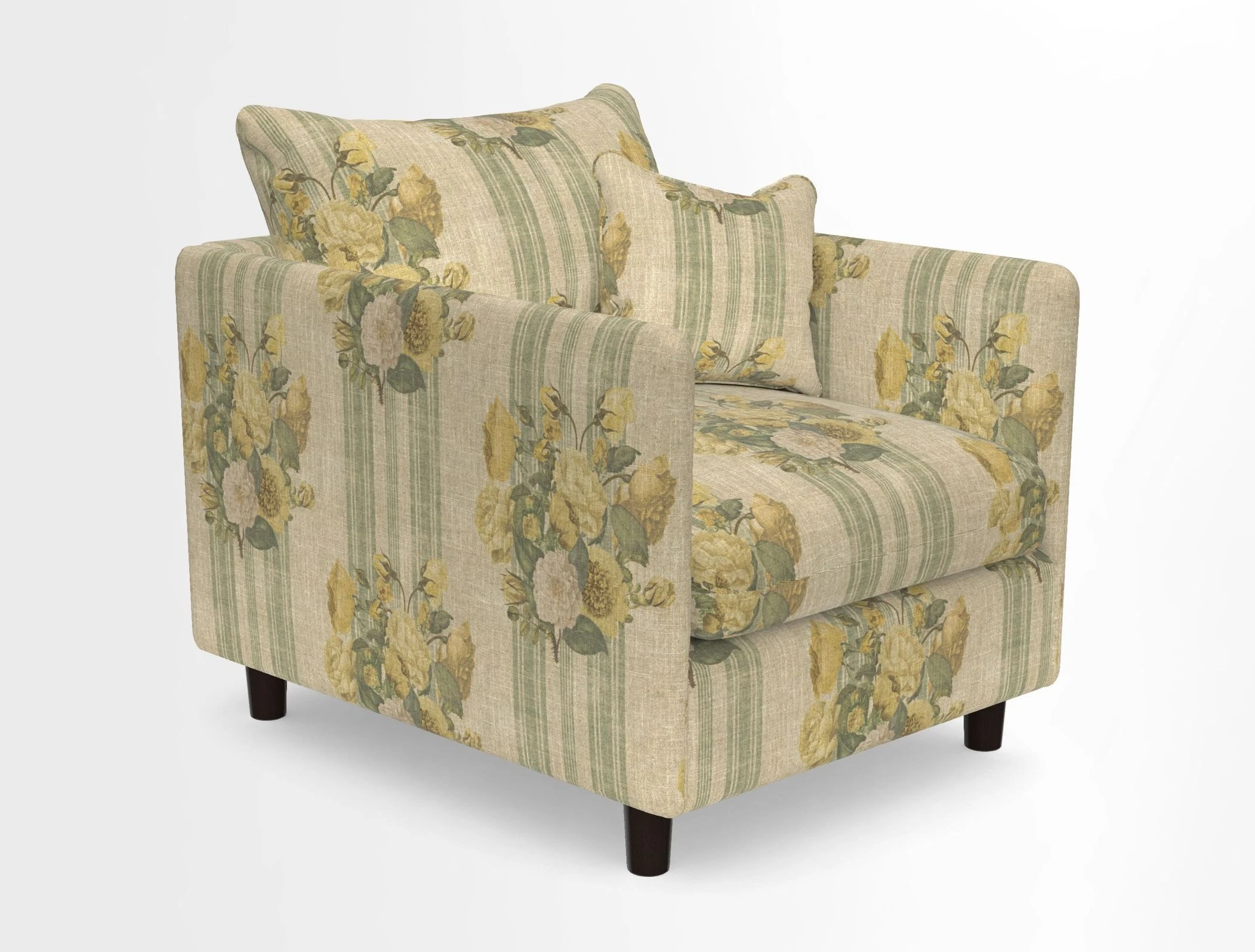 Madehurst Chair in Two Tone Plain Biscuit. Loose cover option available