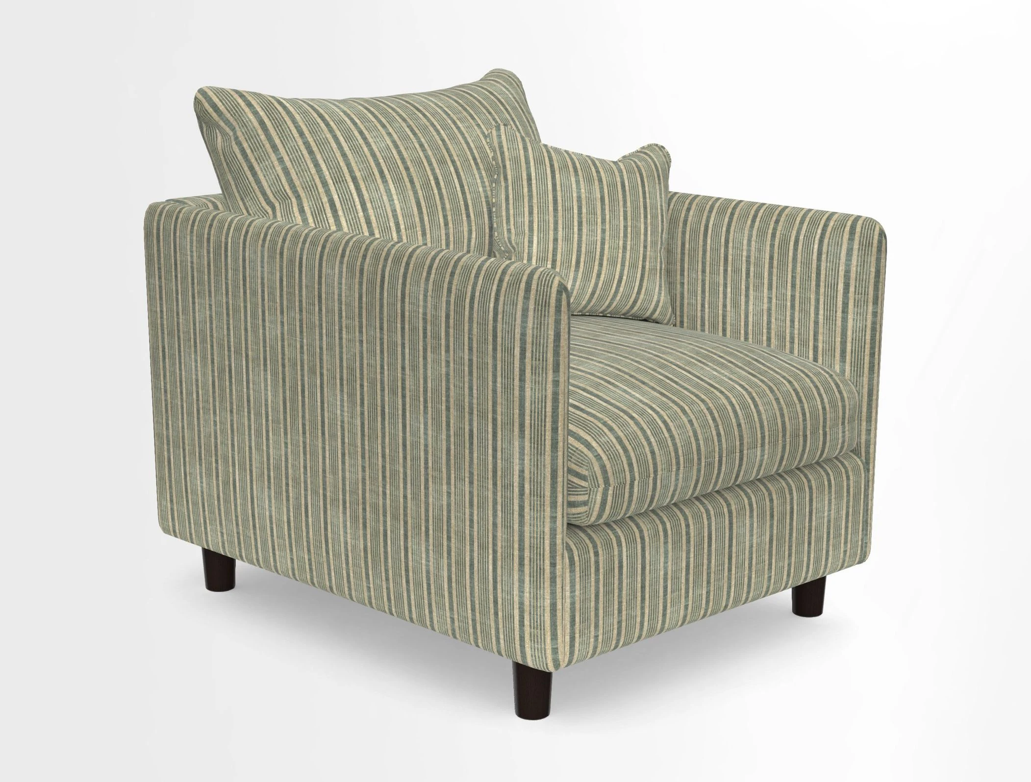 Madehurst Chair in Two Tone Plain Biscuit. Loose cover option available
