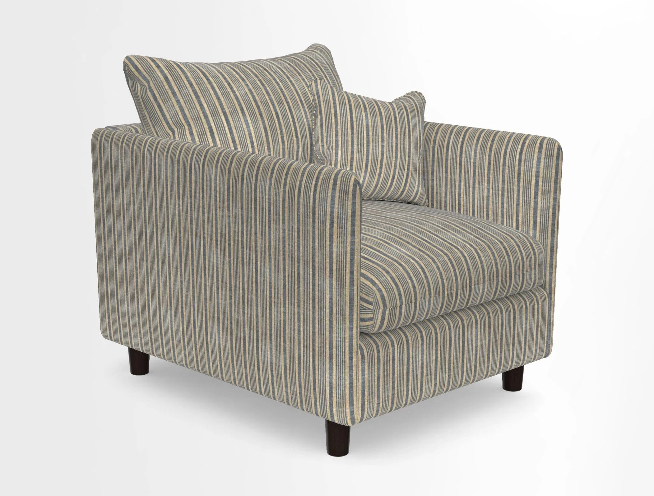 Madehurst Chair in Two Tone Plain Biscuit. Loose cover option available