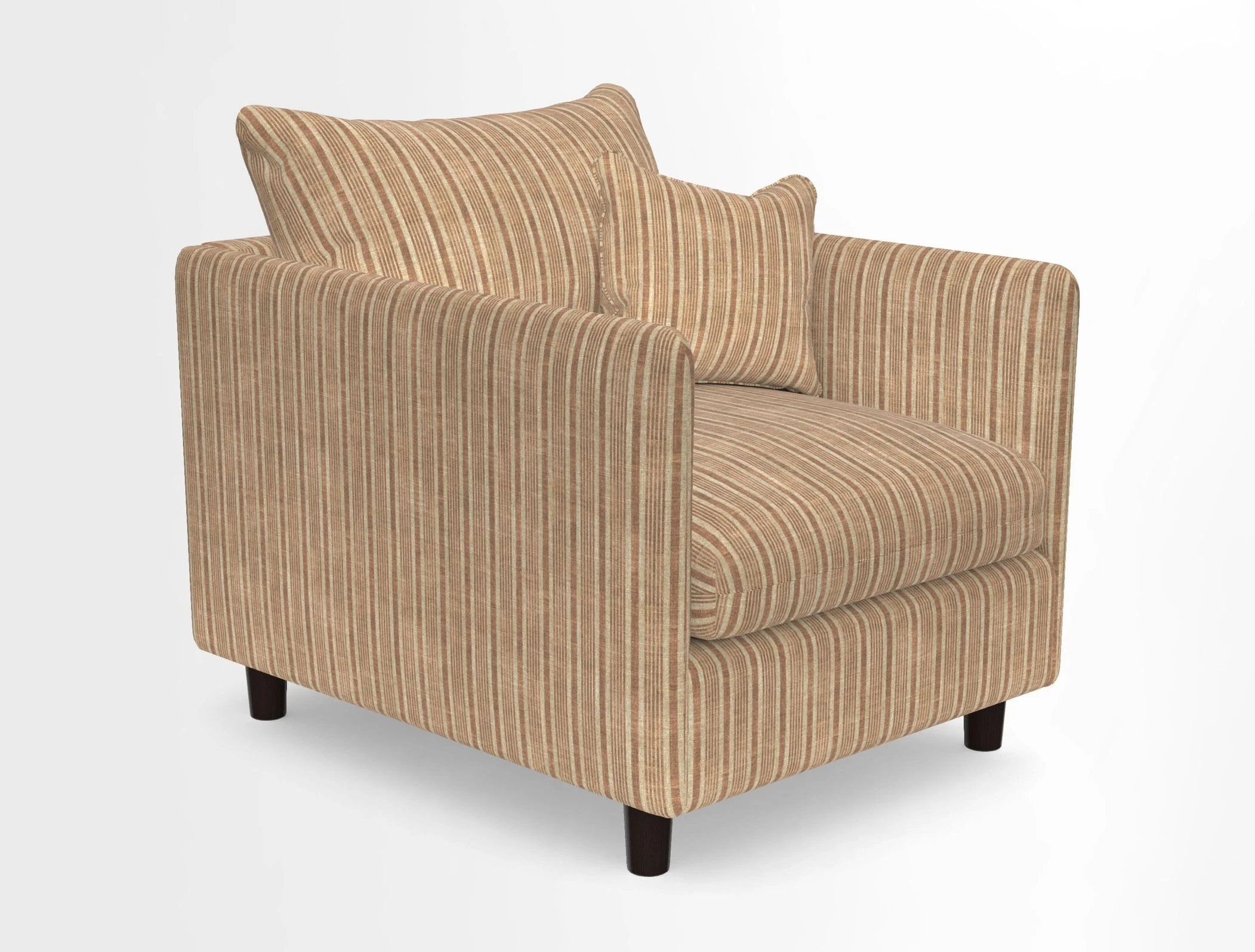 Madehurst Chair in Two Tone Plain Biscuit. Loose cover option available