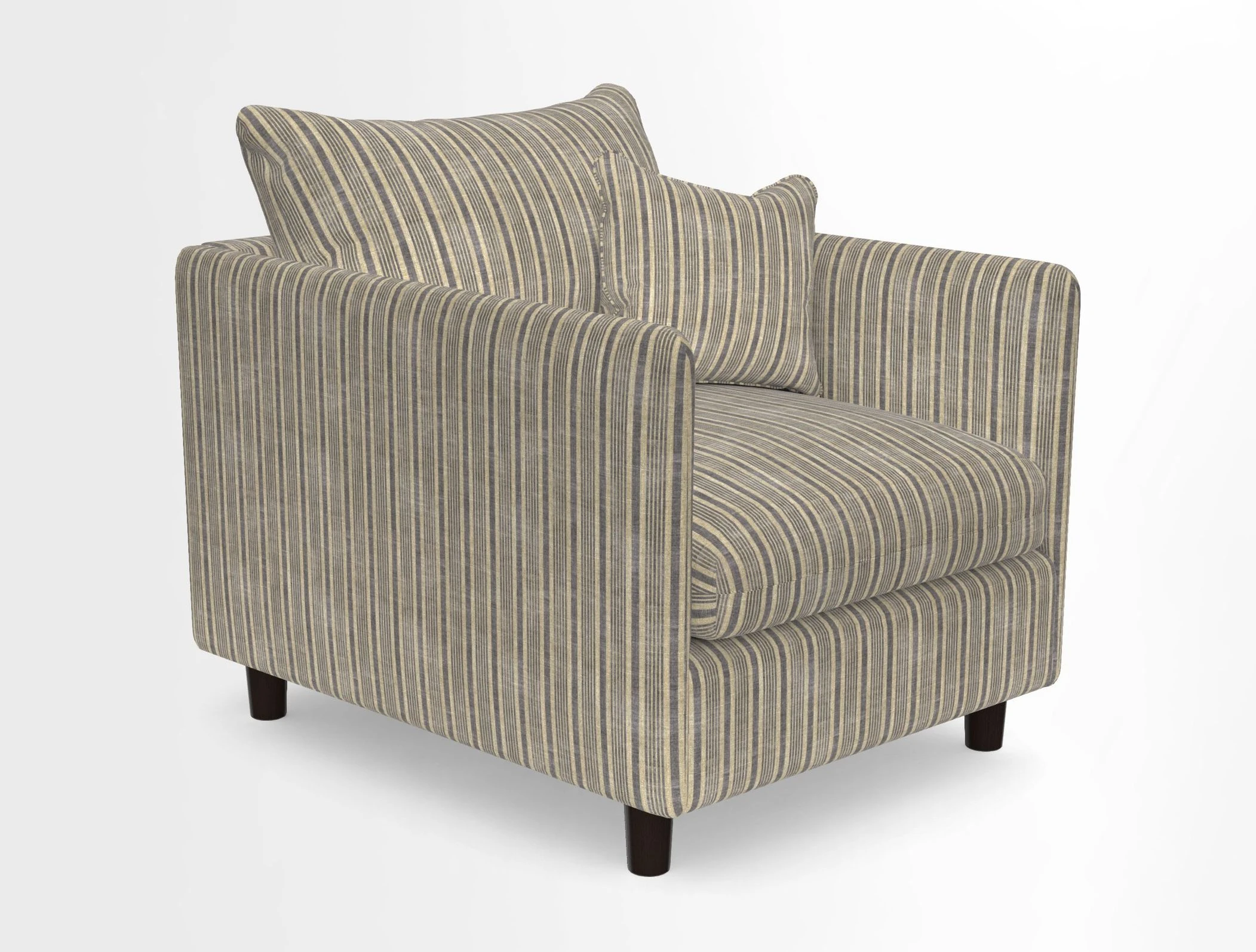 Madehurst Chair in Two Tone Plain Biscuit. Loose cover option available