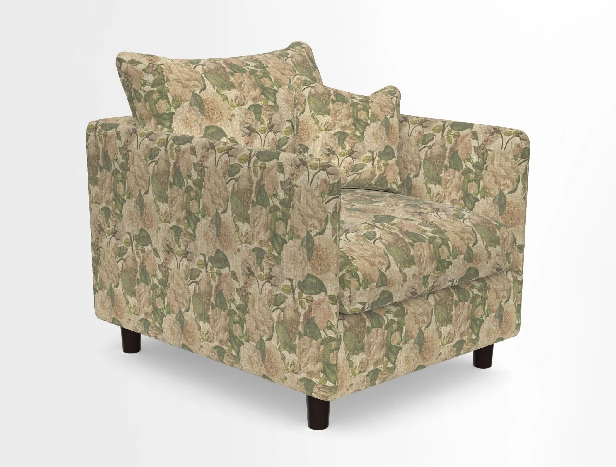 Madehurst Chair in Two Tone Plain Biscuit. Loose cover option available
