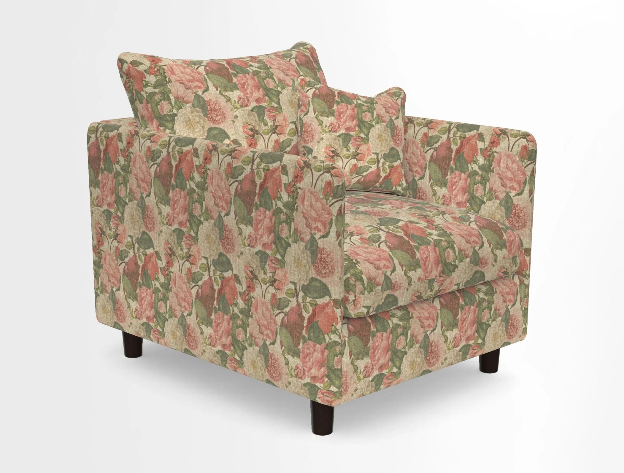 Madehurst Chair in Two Tone Plain Biscuit. Loose cover option available