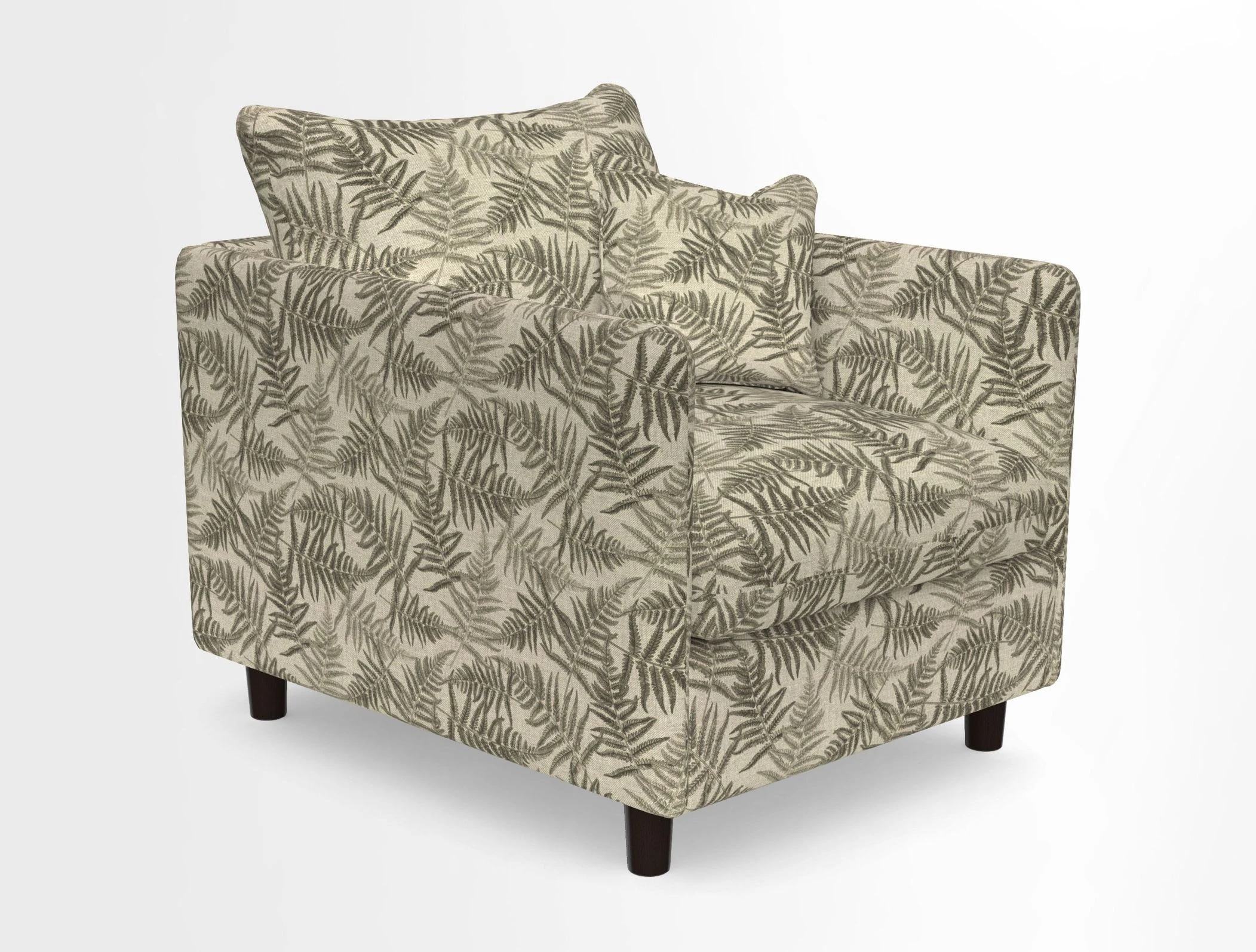 Madehurst Chair in Two Tone Plain Biscuit. Loose cover option available