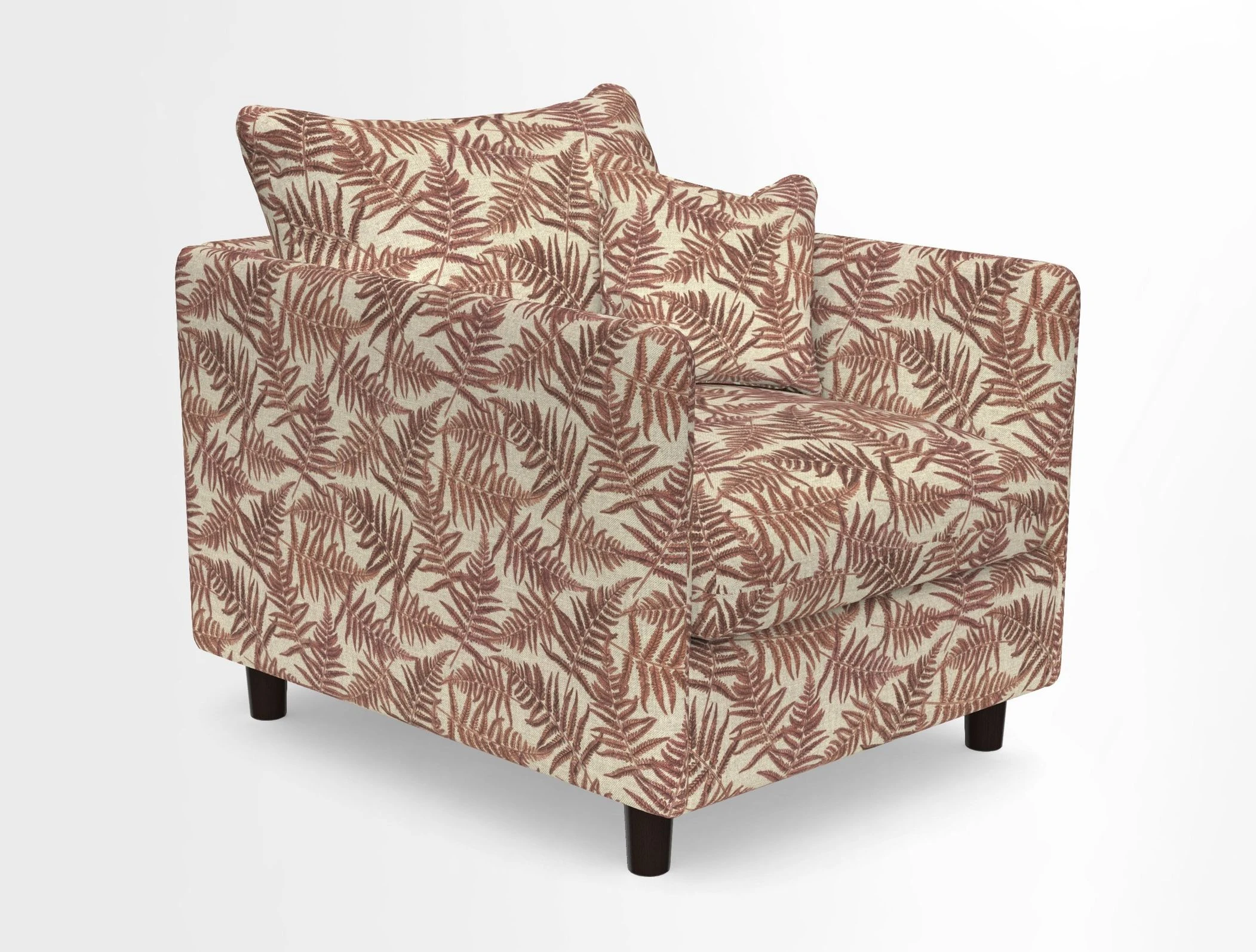 Madehurst Chair in Two Tone Plain Biscuit. Loose cover option available