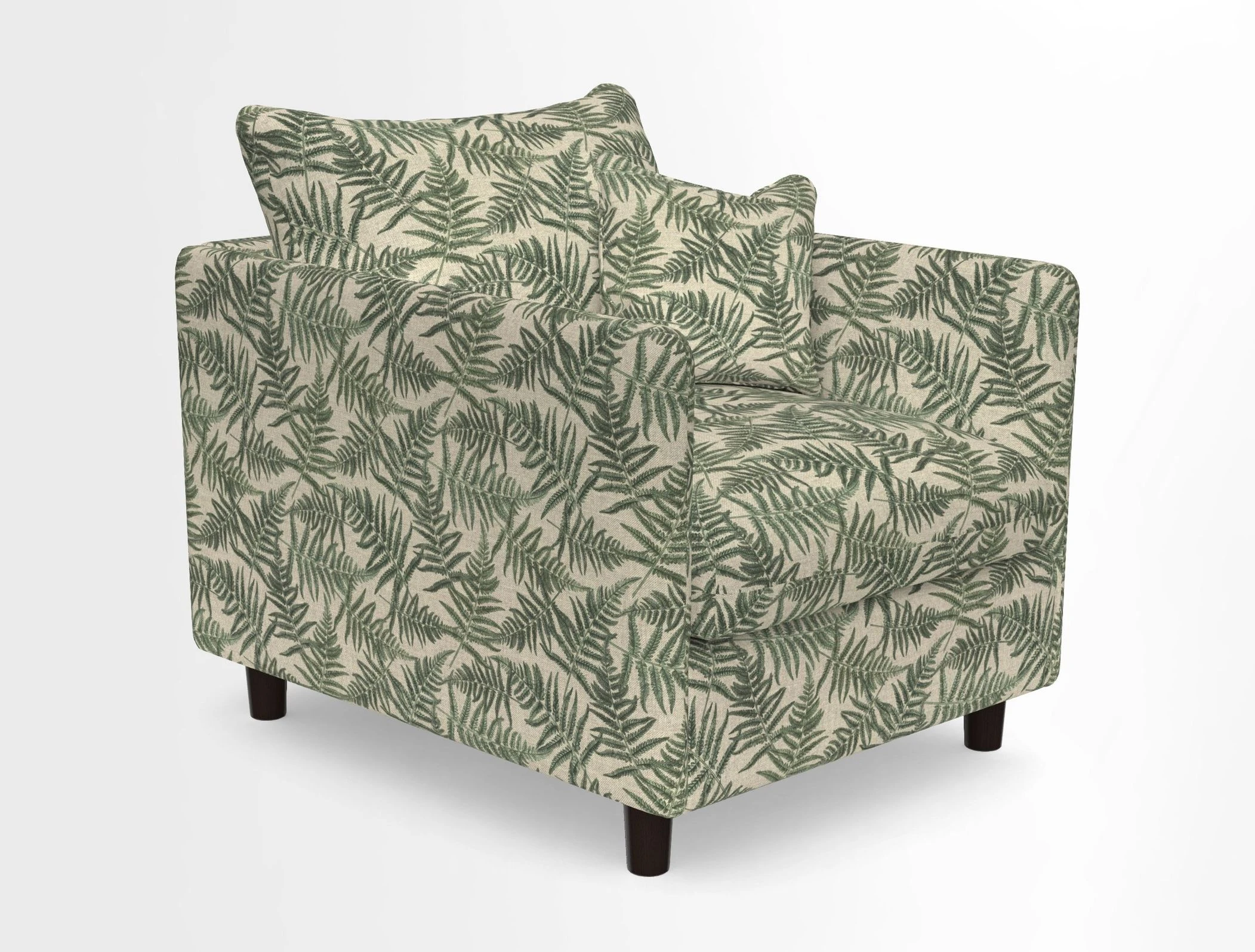 Madehurst Chair in Two Tone Plain Biscuit. Loose cover option available