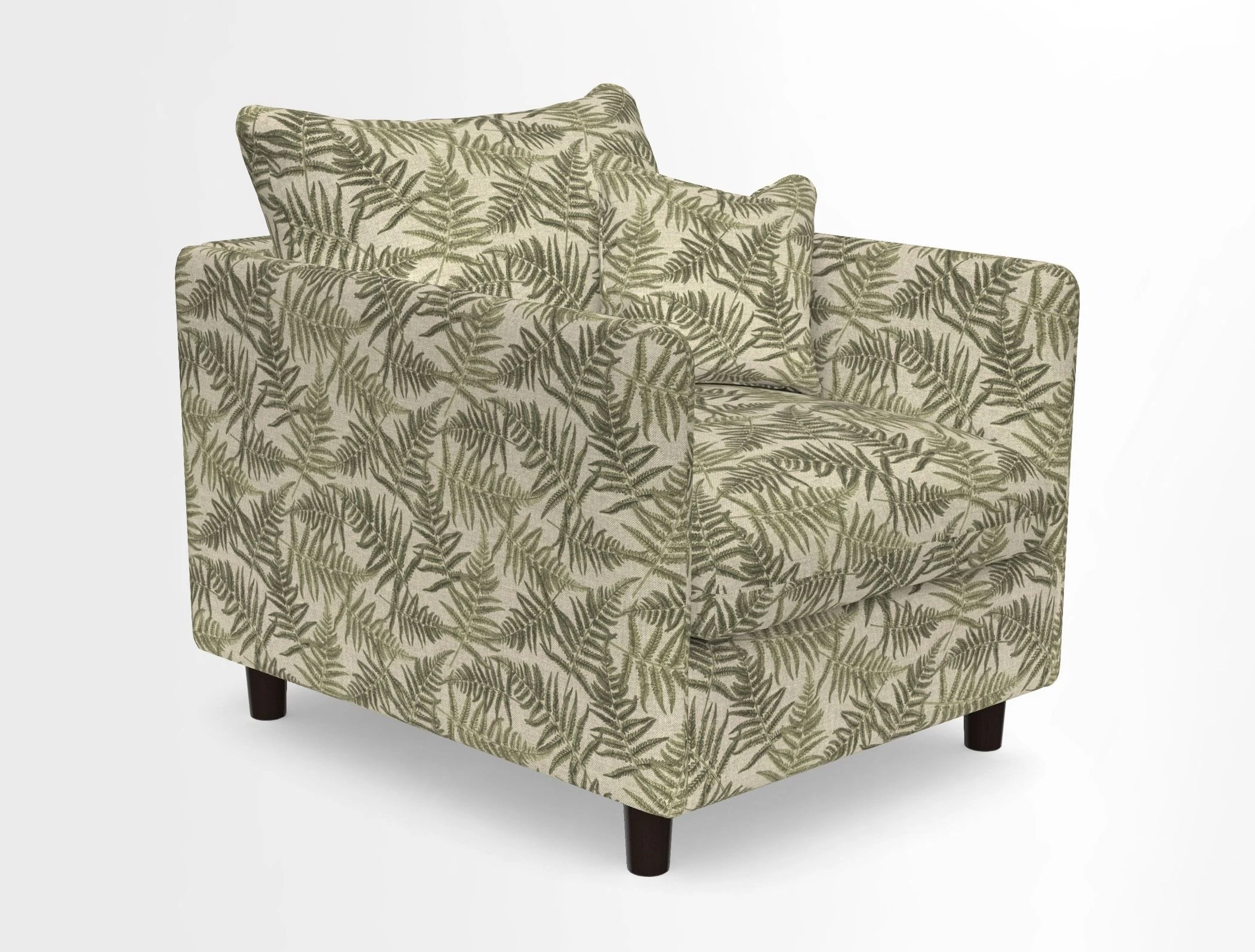 Madehurst Chair in Two Tone Plain Biscuit. Loose cover option available