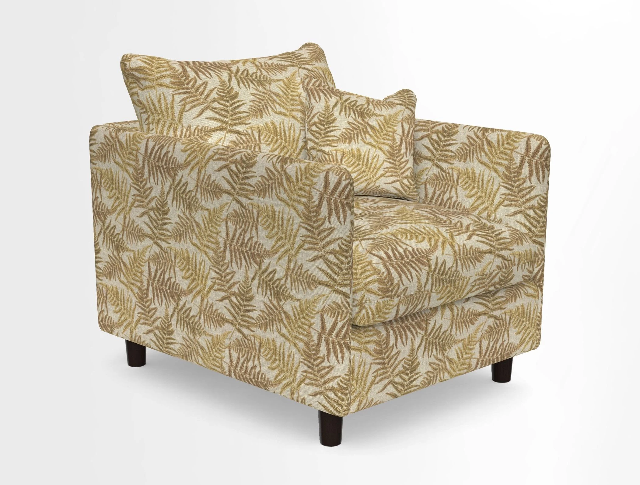 Madehurst Chair in Two Tone Plain Biscuit. Loose cover option available