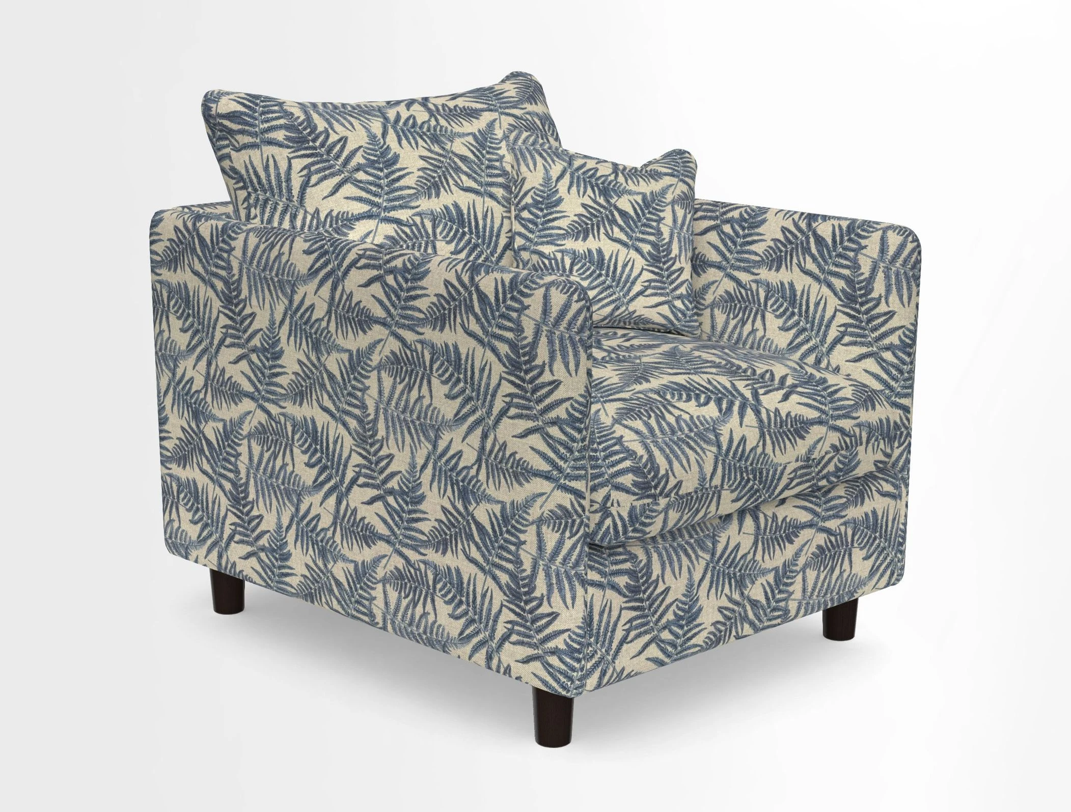 Madehurst Chair in Two Tone Plain Biscuit. Loose cover option available