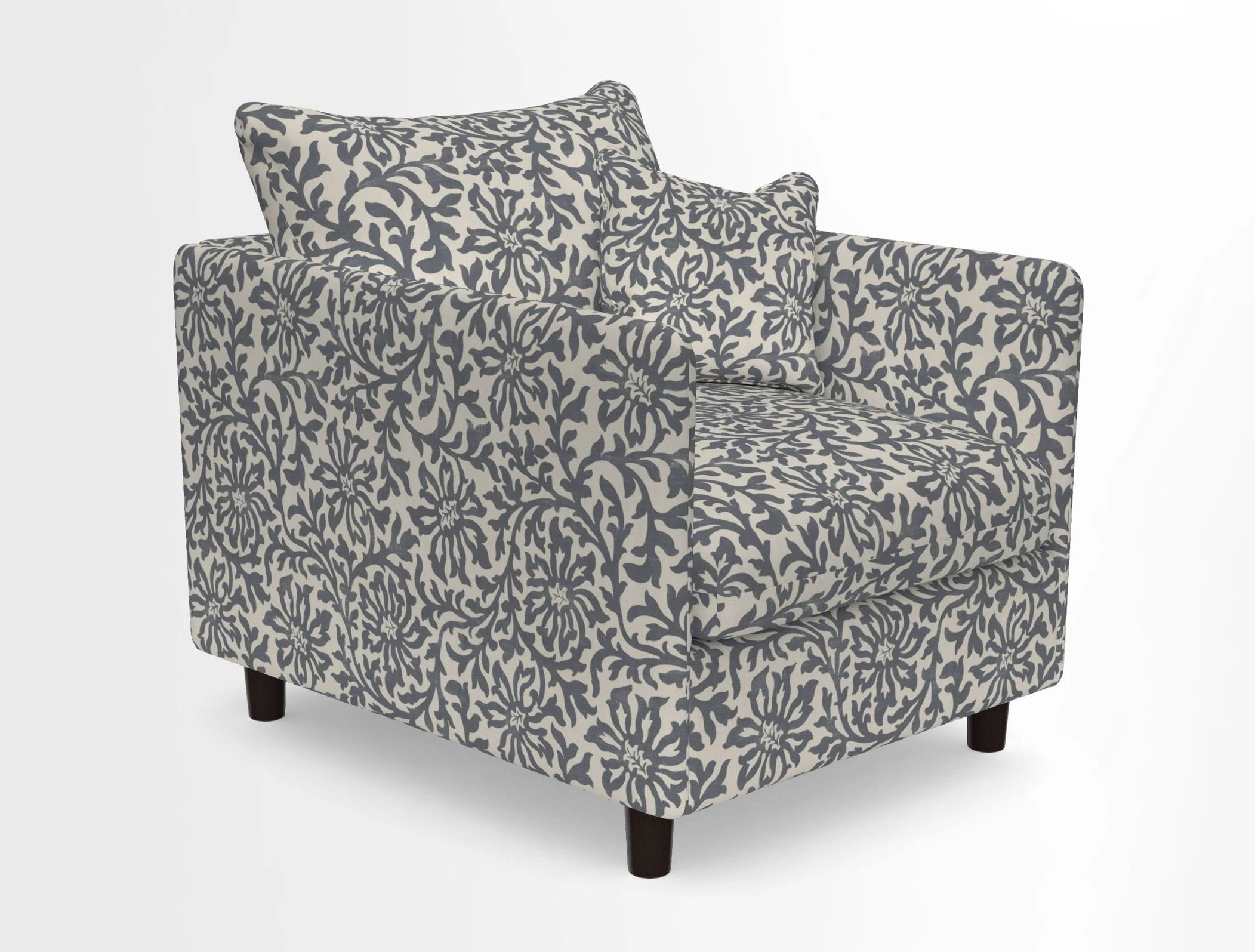 Madehurst Chair in Two Tone Plain Biscuit. Loose cover option available