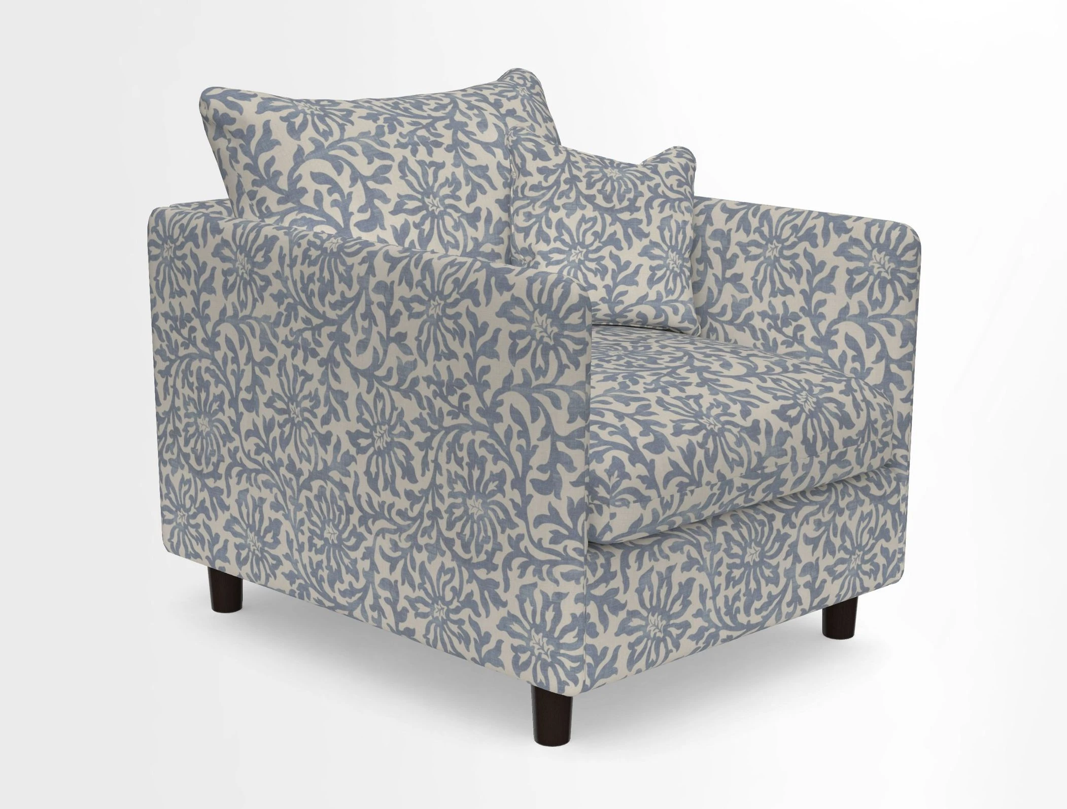 Madehurst Chair in Two Tone Plain Biscuit. Loose cover option available