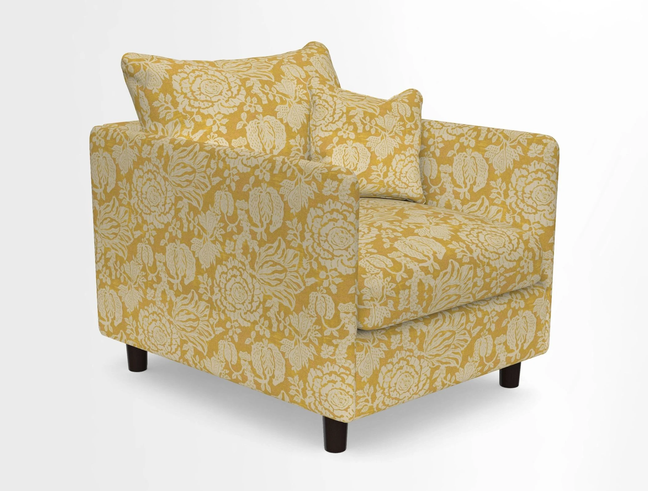 Madehurst Chair in Two Tone Plain Biscuit. Loose cover option available