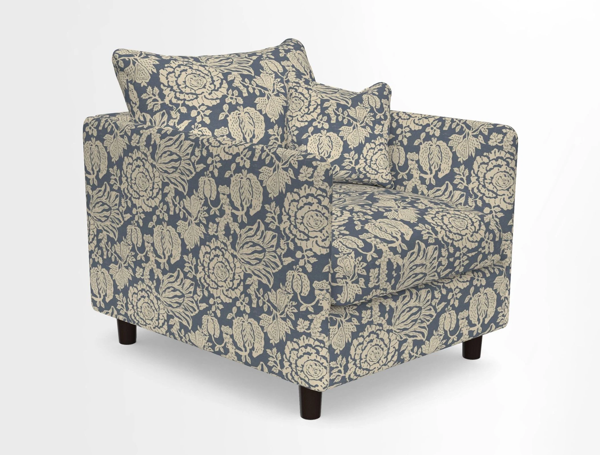 Madehurst Chair in Two Tone Plain Biscuit. Loose cover option available