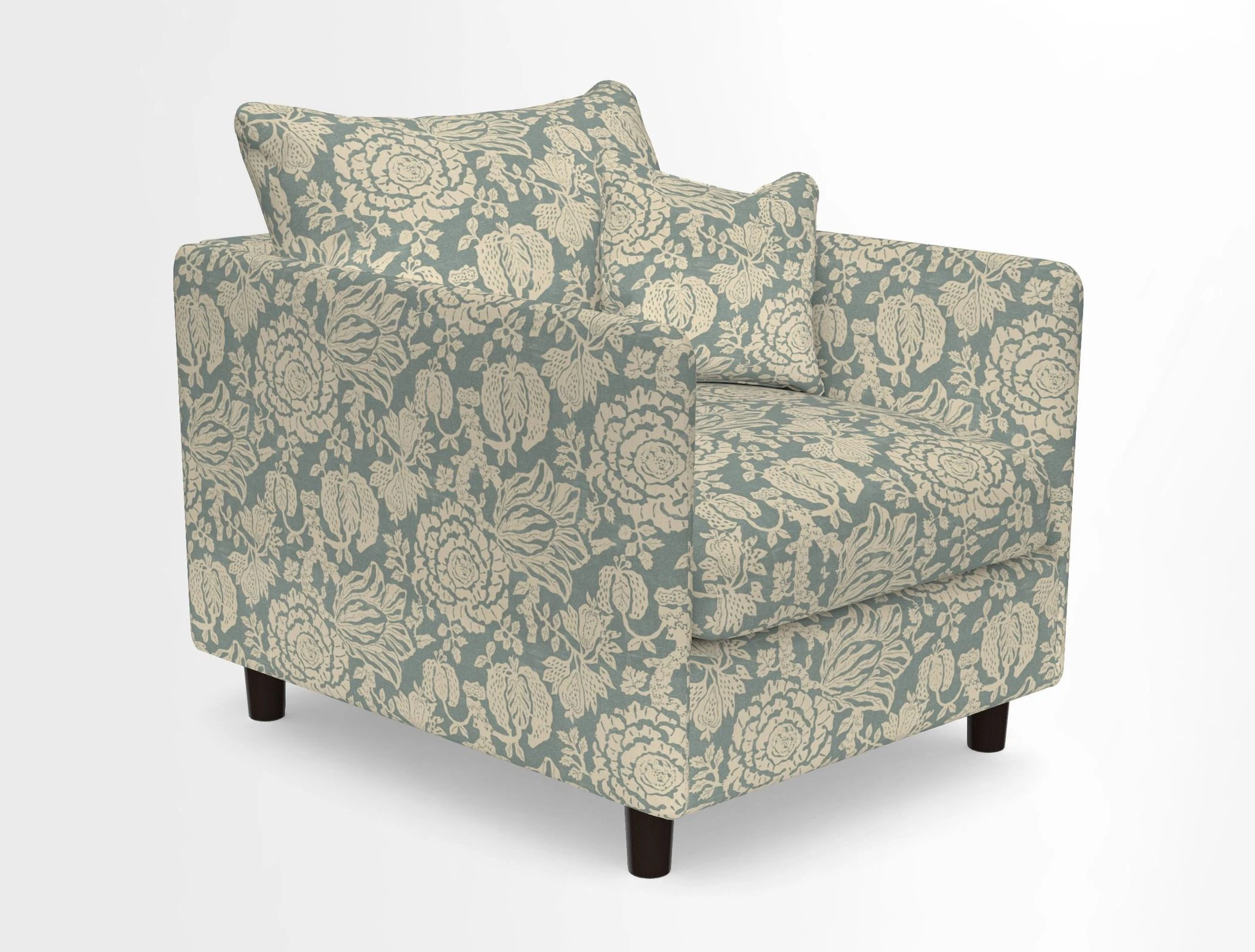 Madehurst Chair in Two Tone Plain Biscuit. Loose cover option available