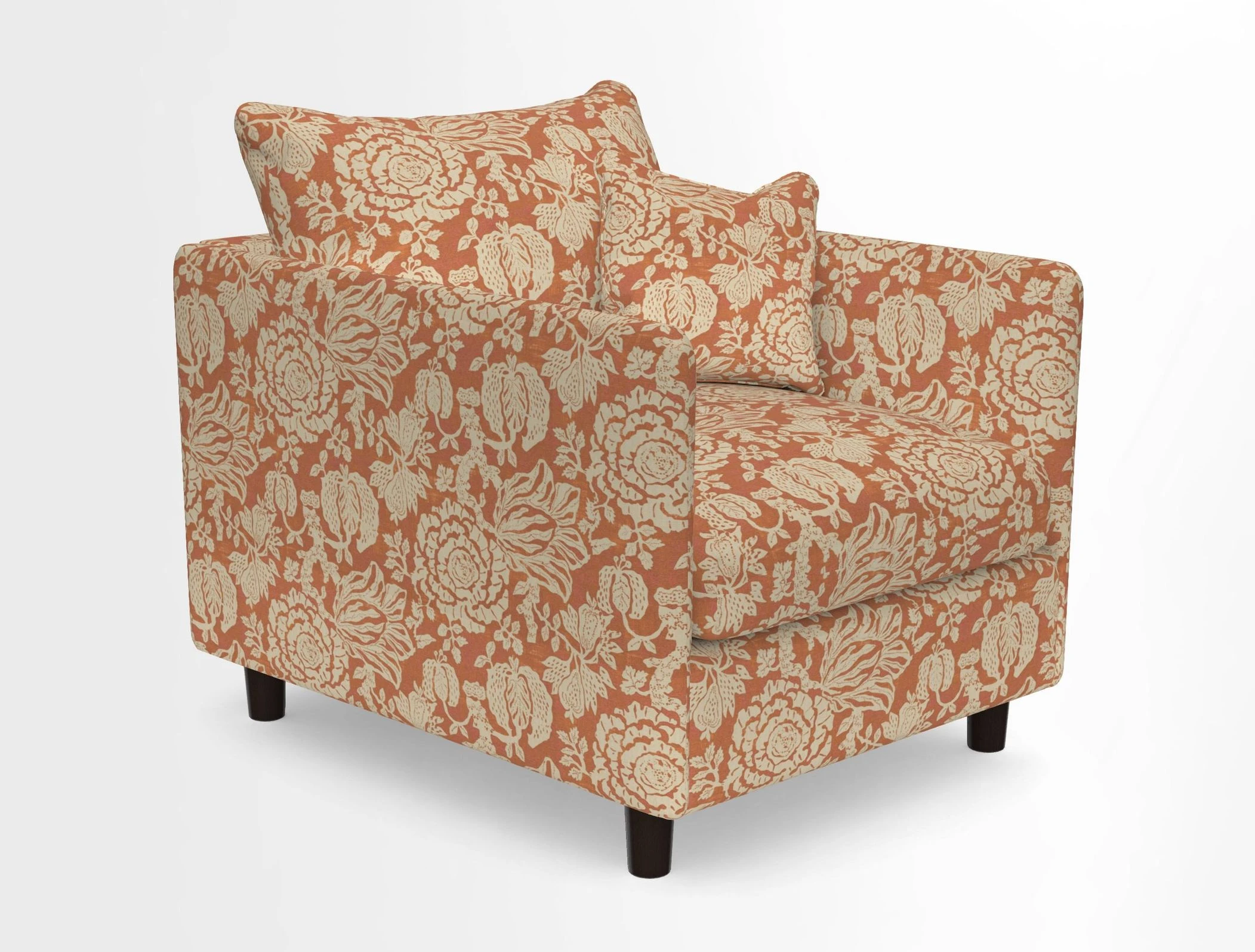 Madehurst Chair in Two Tone Plain Biscuit. Loose cover option available