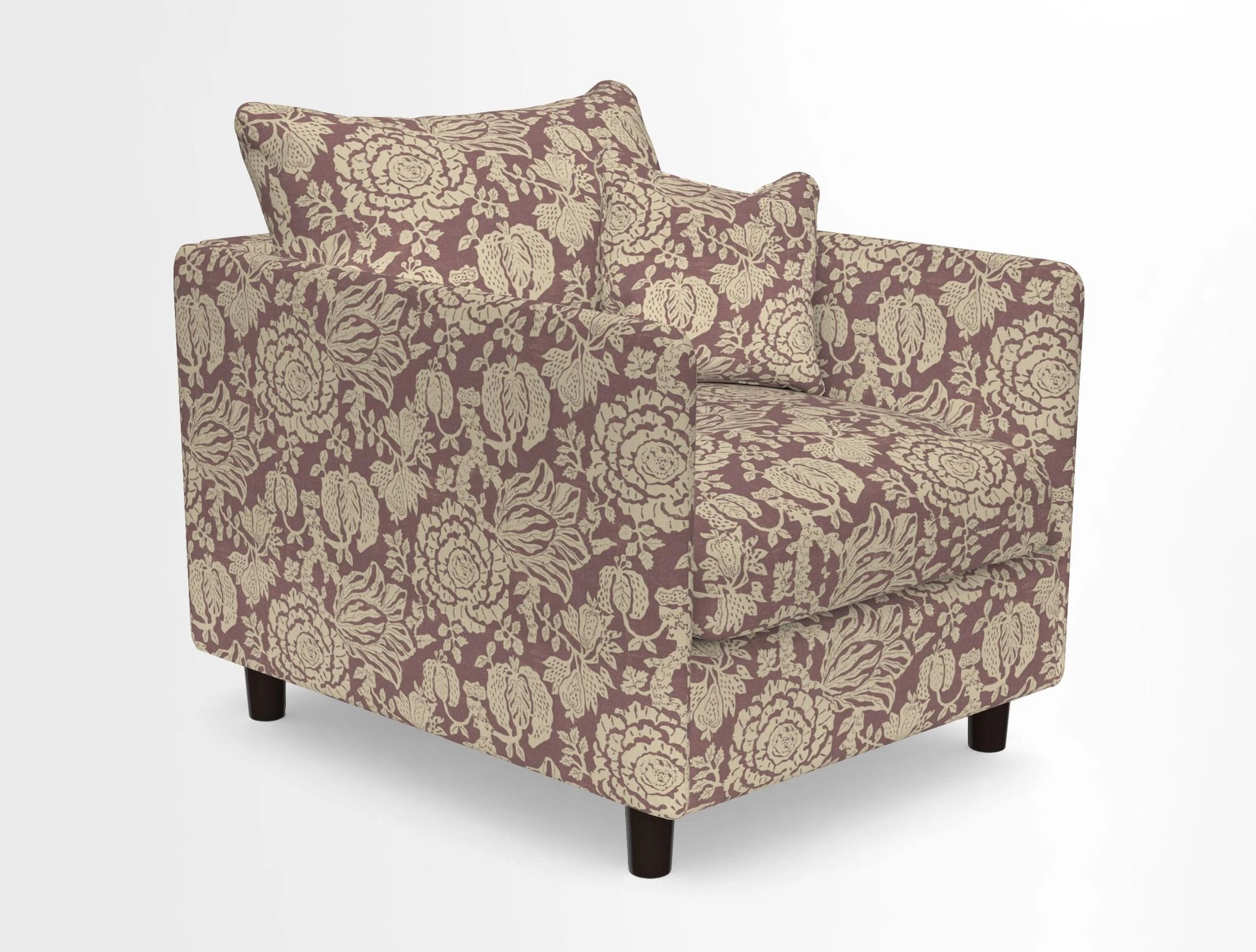 Madehurst Chair in Two Tone Plain Biscuit. Loose cover option available