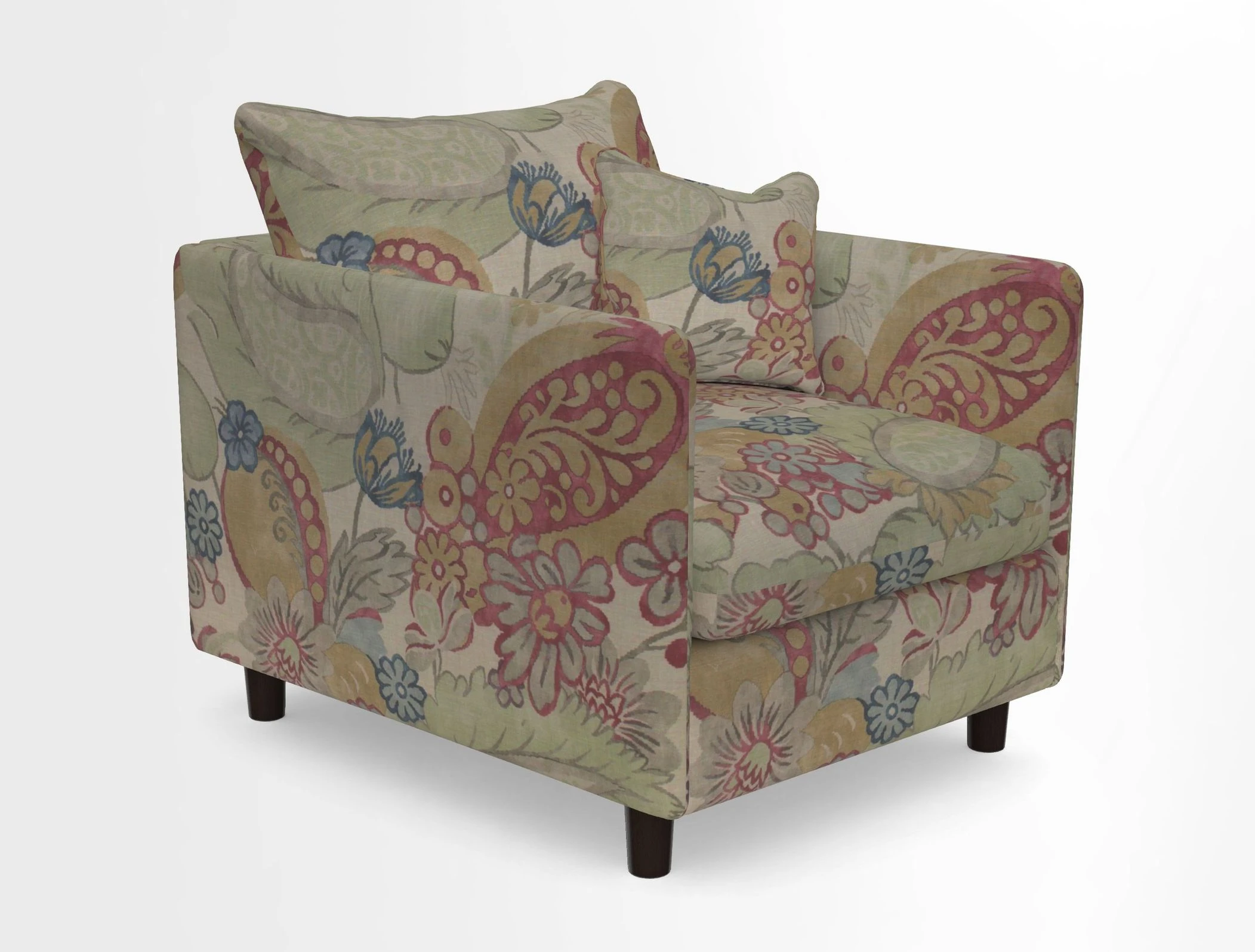 Madehurst Chair in Two Tone Plain Biscuit. Loose cover option available