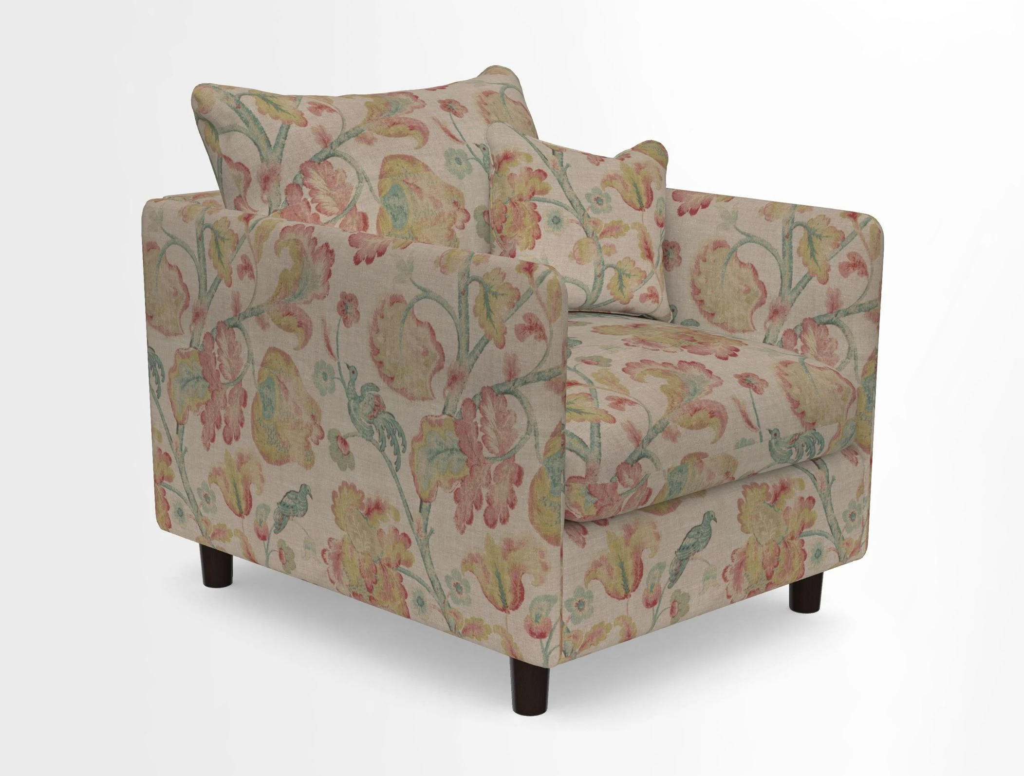 Madehurst Chair in Two Tone Plain Biscuit. Loose cover option available