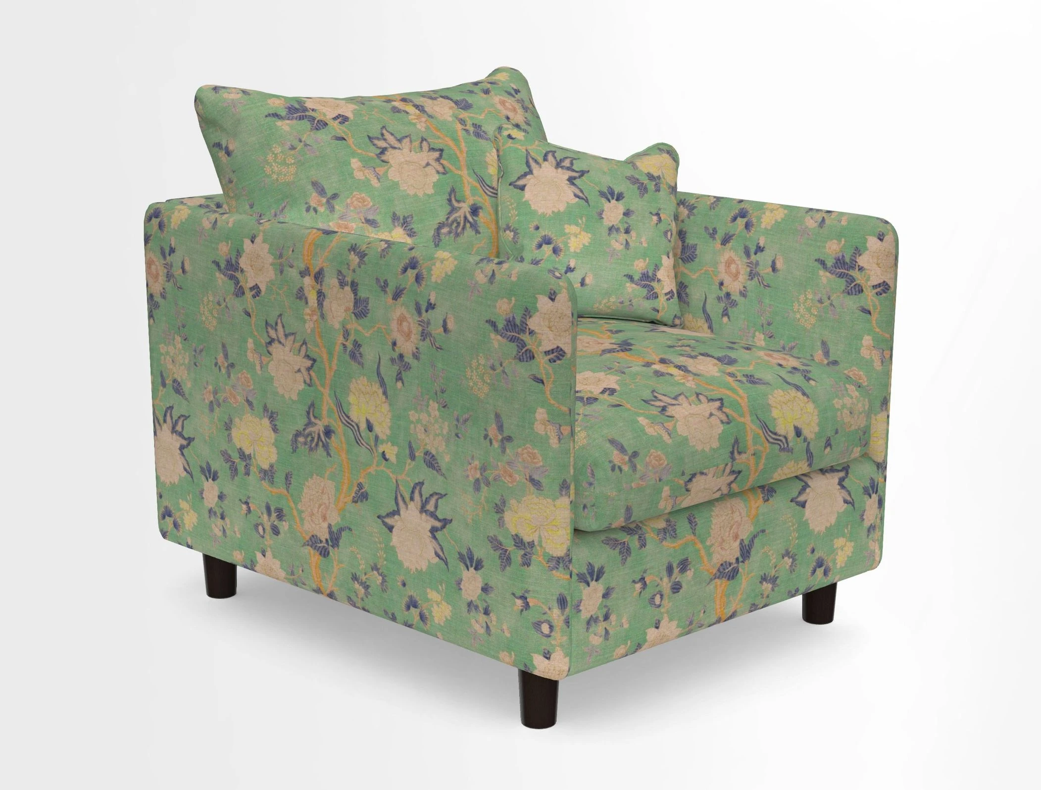 Madehurst Chair in Two Tone Plain Biscuit. Loose cover option available