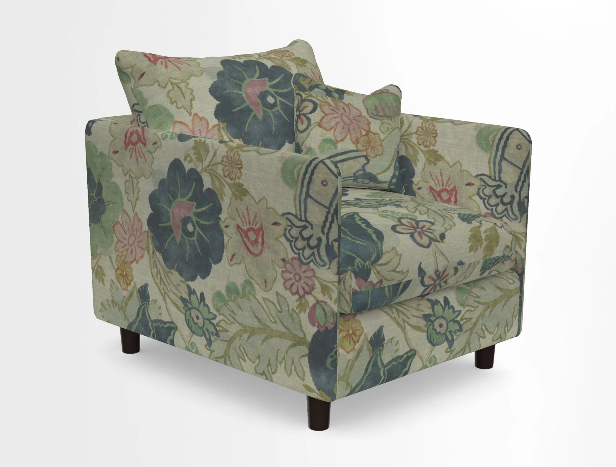 Madehurst Chair in Two Tone Plain Biscuit. Loose cover option available
