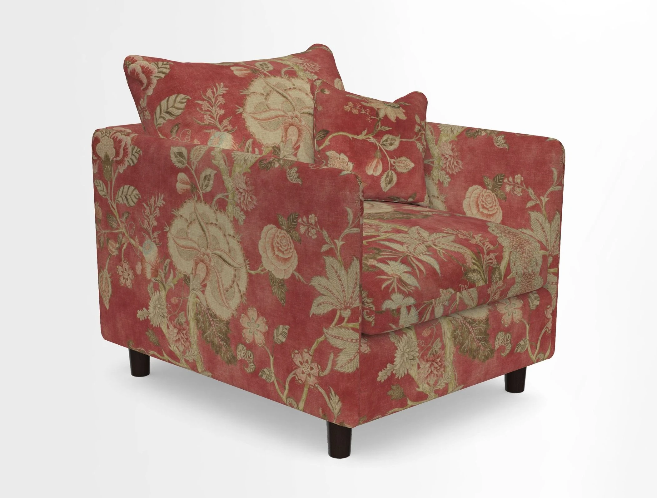 Madehurst Chair in Two Tone Plain Biscuit. Loose cover option available