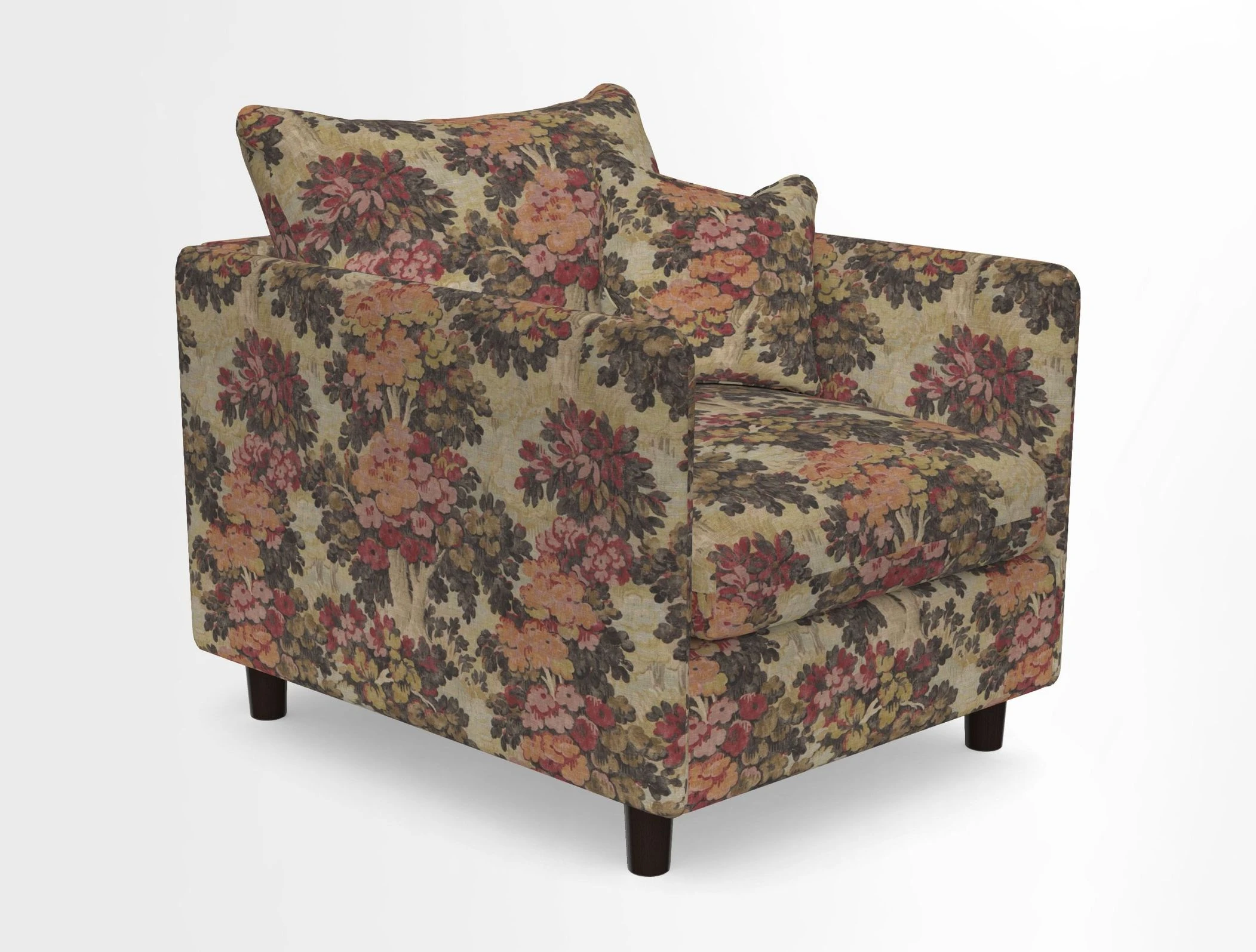 Madehurst Chair in Two Tone Plain Biscuit. Loose cover option available