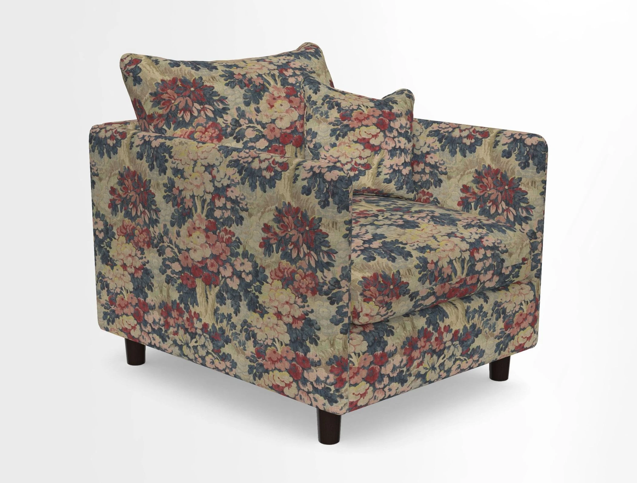 Madehurst Chair in Two Tone Plain Biscuit. Loose cover option available