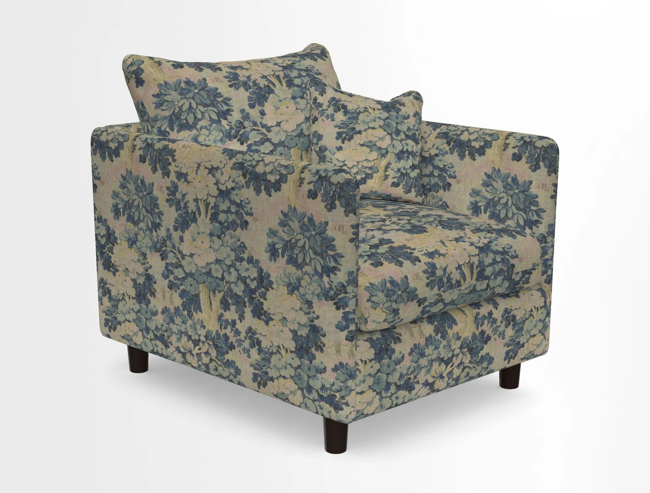 Madehurst Chair in Two Tone Plain Biscuit. Loose cover option available
