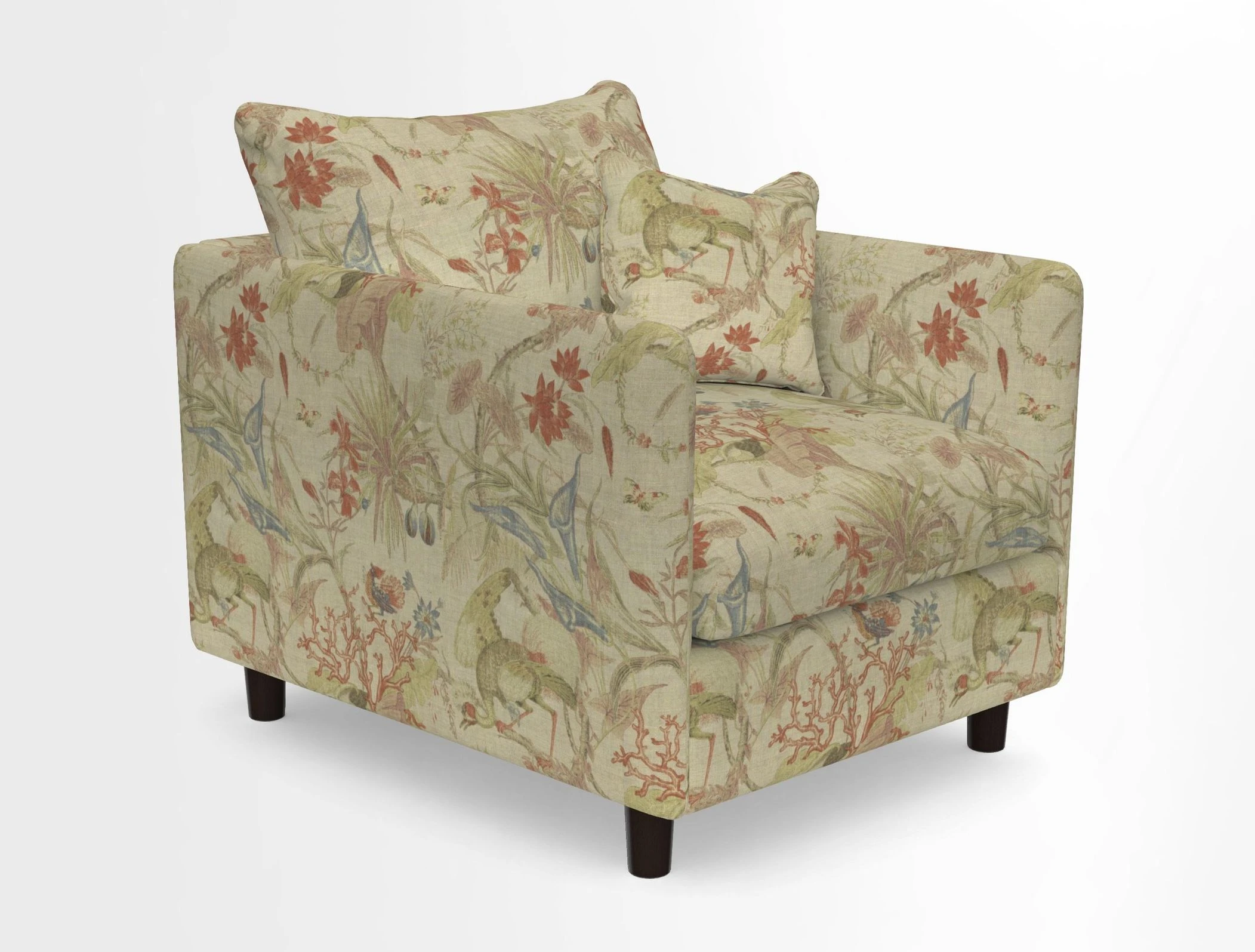 Madehurst Chair in Two Tone Plain Biscuit. Loose cover option available