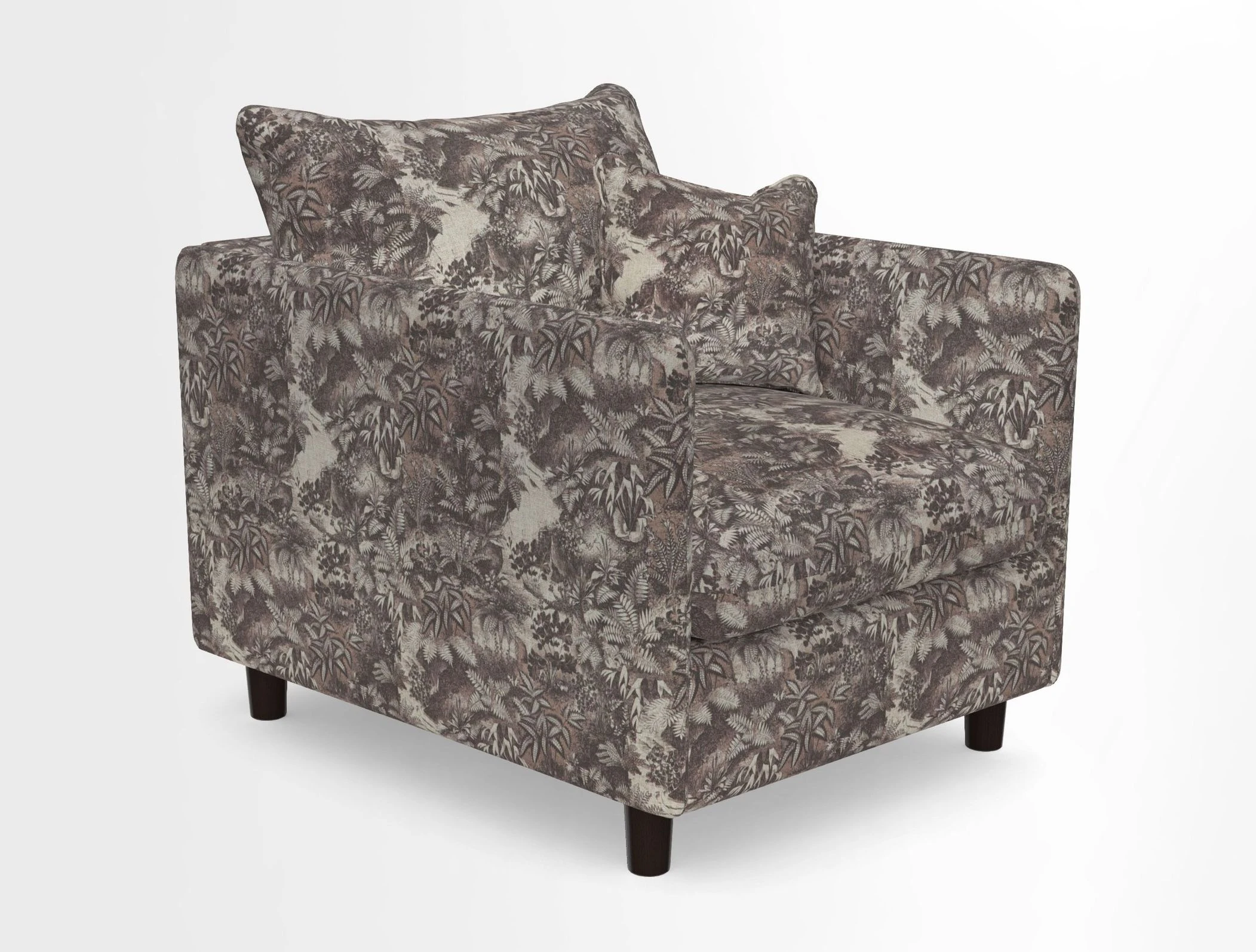 Madehurst Chair in Two Tone Plain Biscuit. Loose cover option available